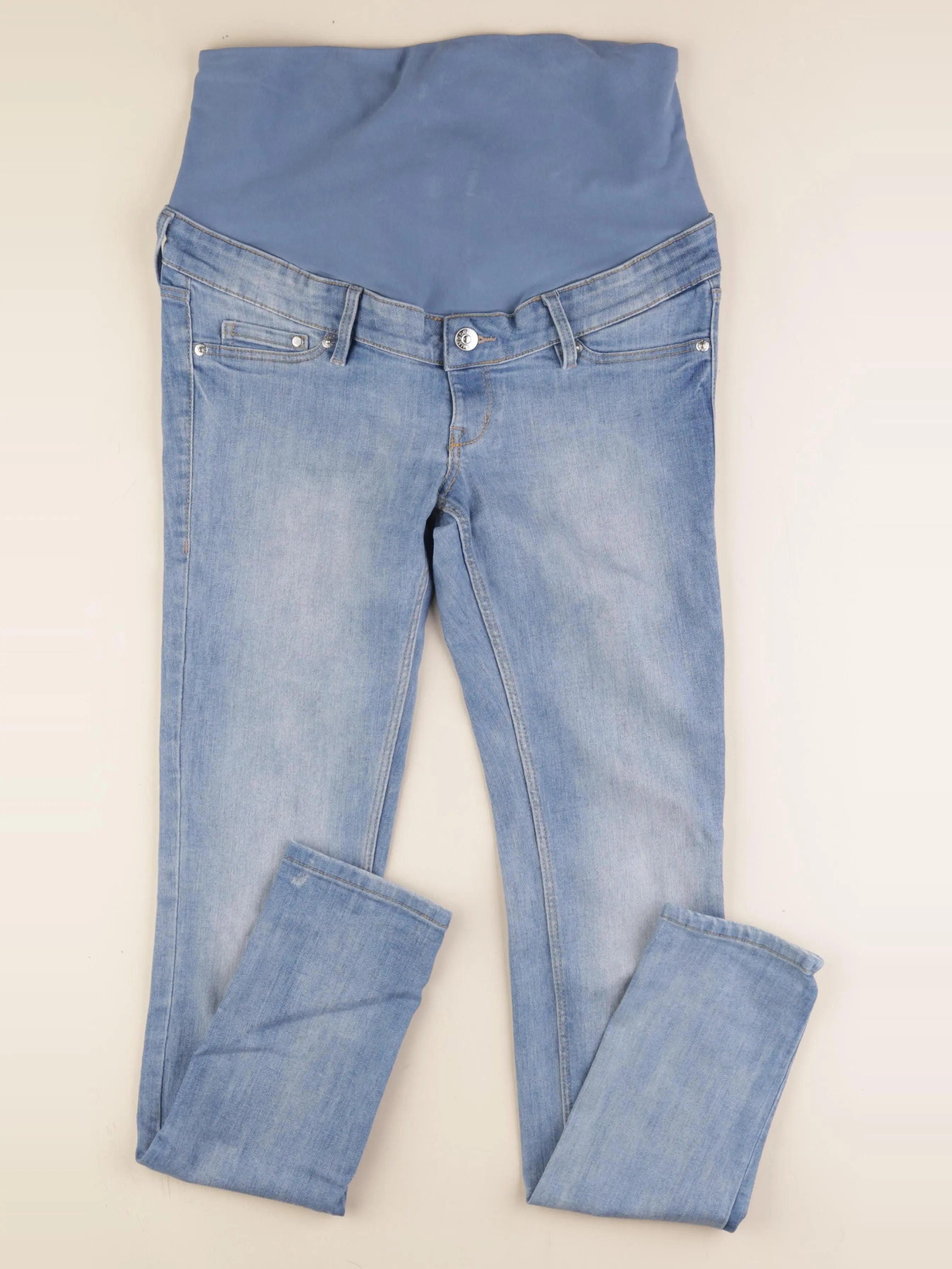 H&M - jean grossesse bleu - 38