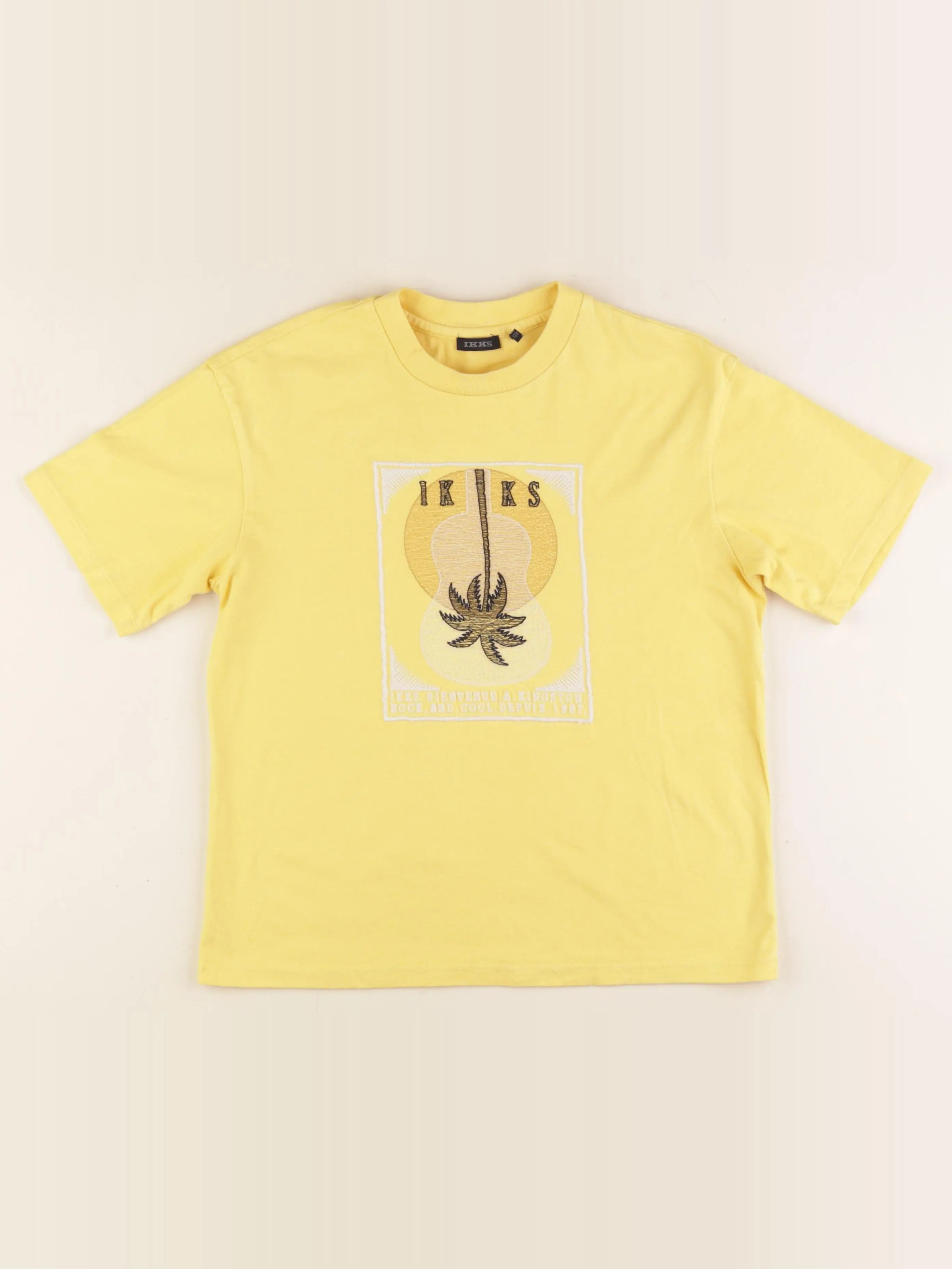 IKKS - tee-shirt jaune - 8 ans