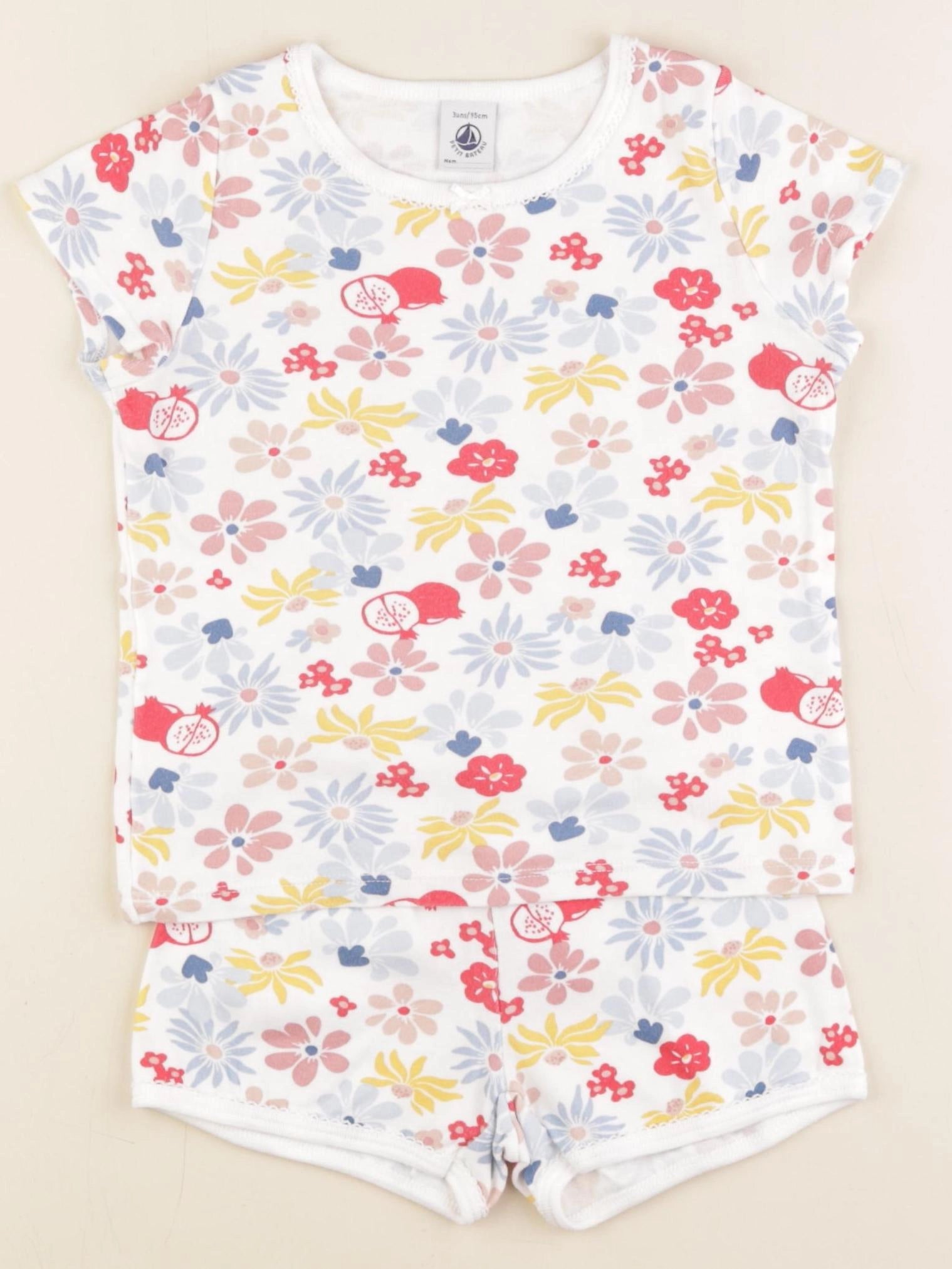 Petit Bateau - pyjama coton multicolore - 3 ans