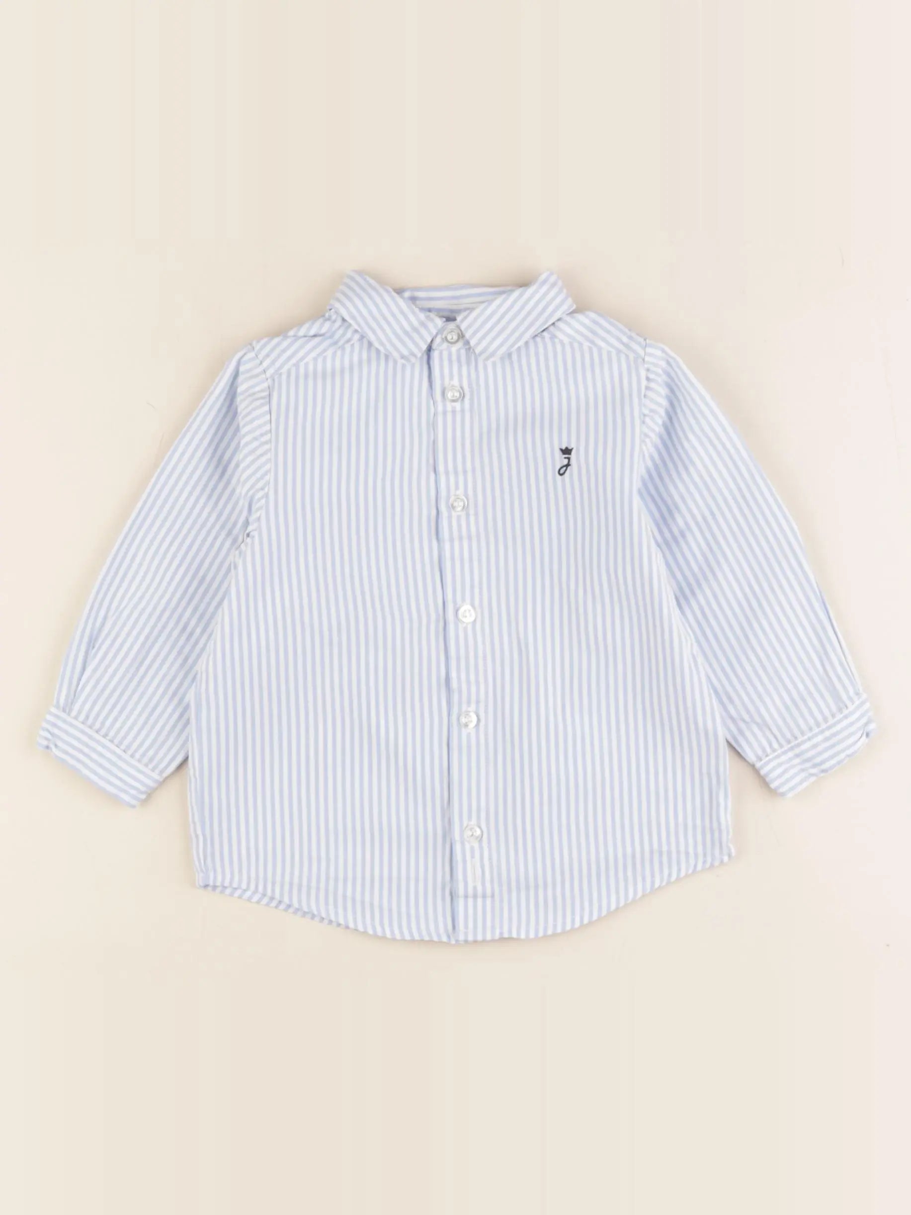 Jacadi - chemise bleu - 12 mois