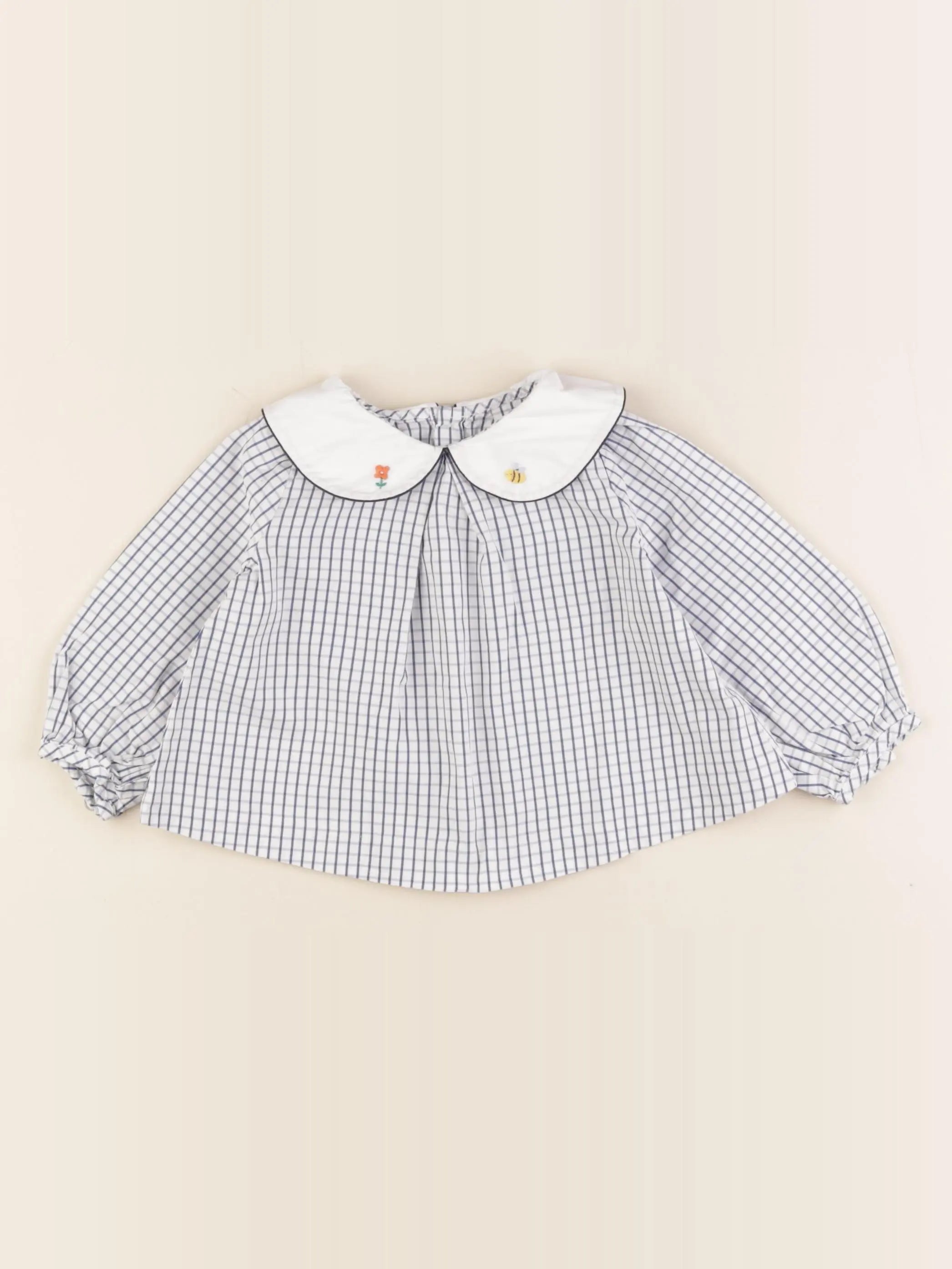 Jacadi - blouse bleu - 12 mois