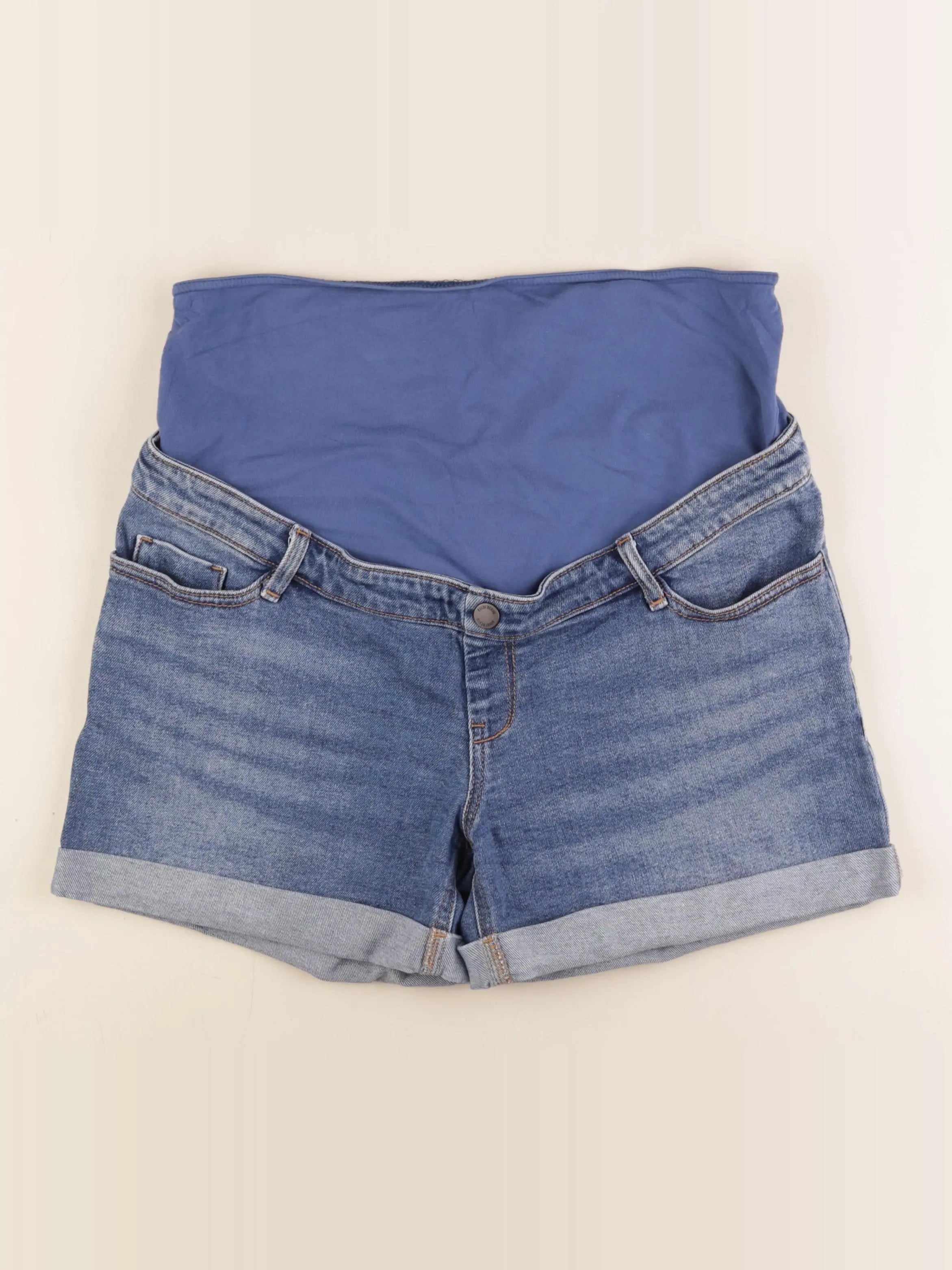 Kiabi - short grossesse bleu - 40