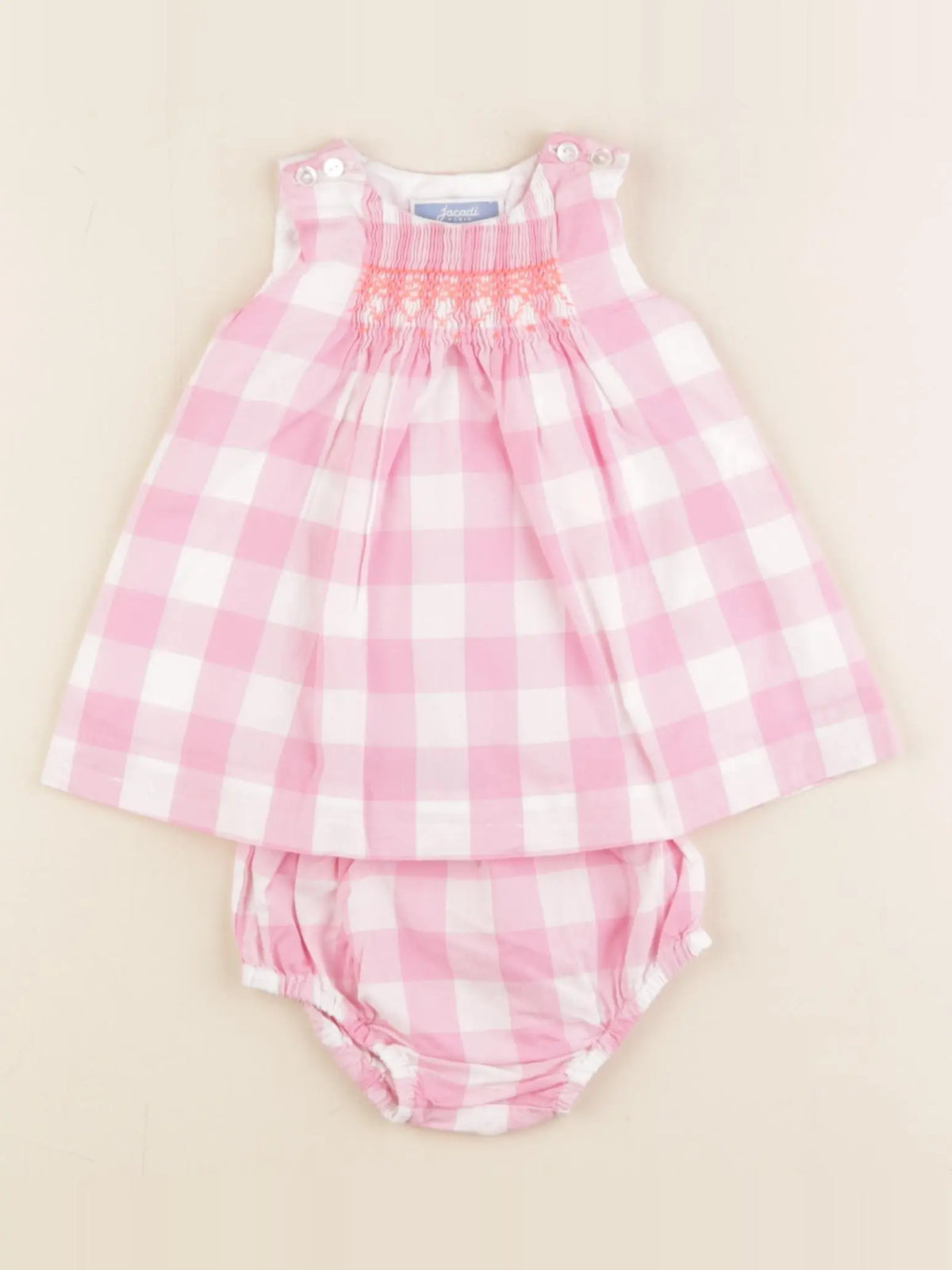 Jacadi - robe rose - 1 mois
