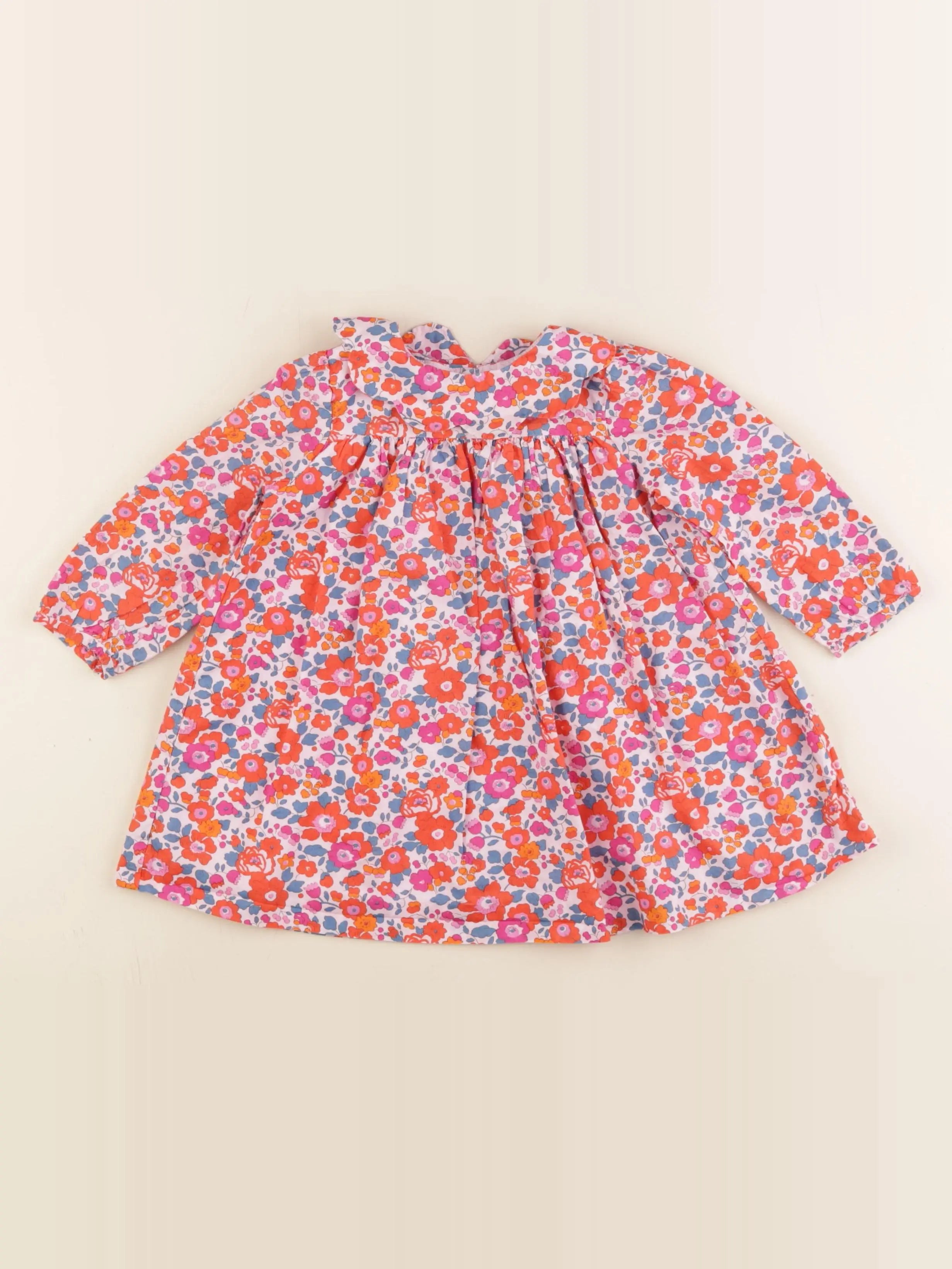 Jacadi - robe liberty multicolore - 18 mois