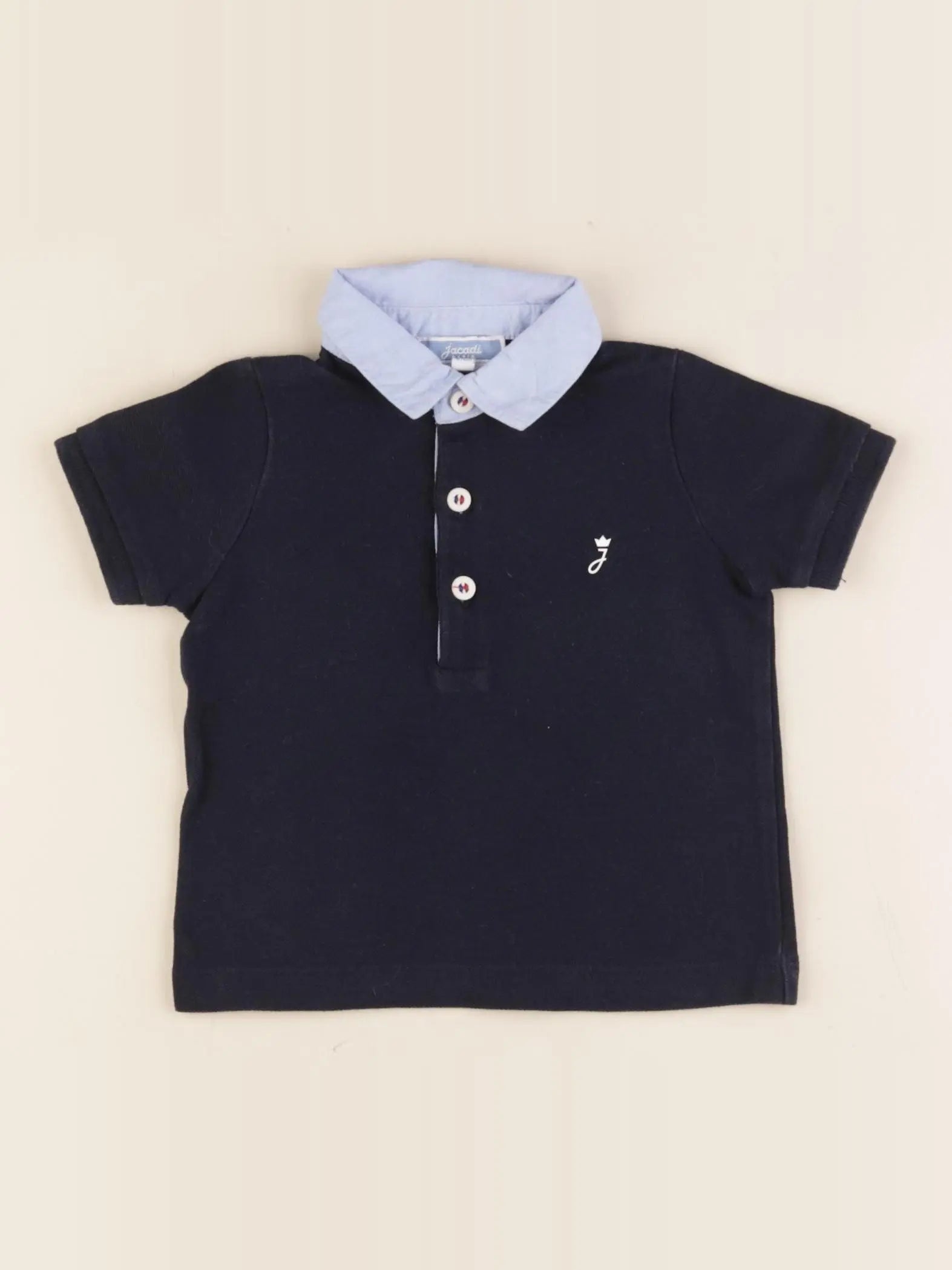 Jacadi - polo bleu - 6 mois