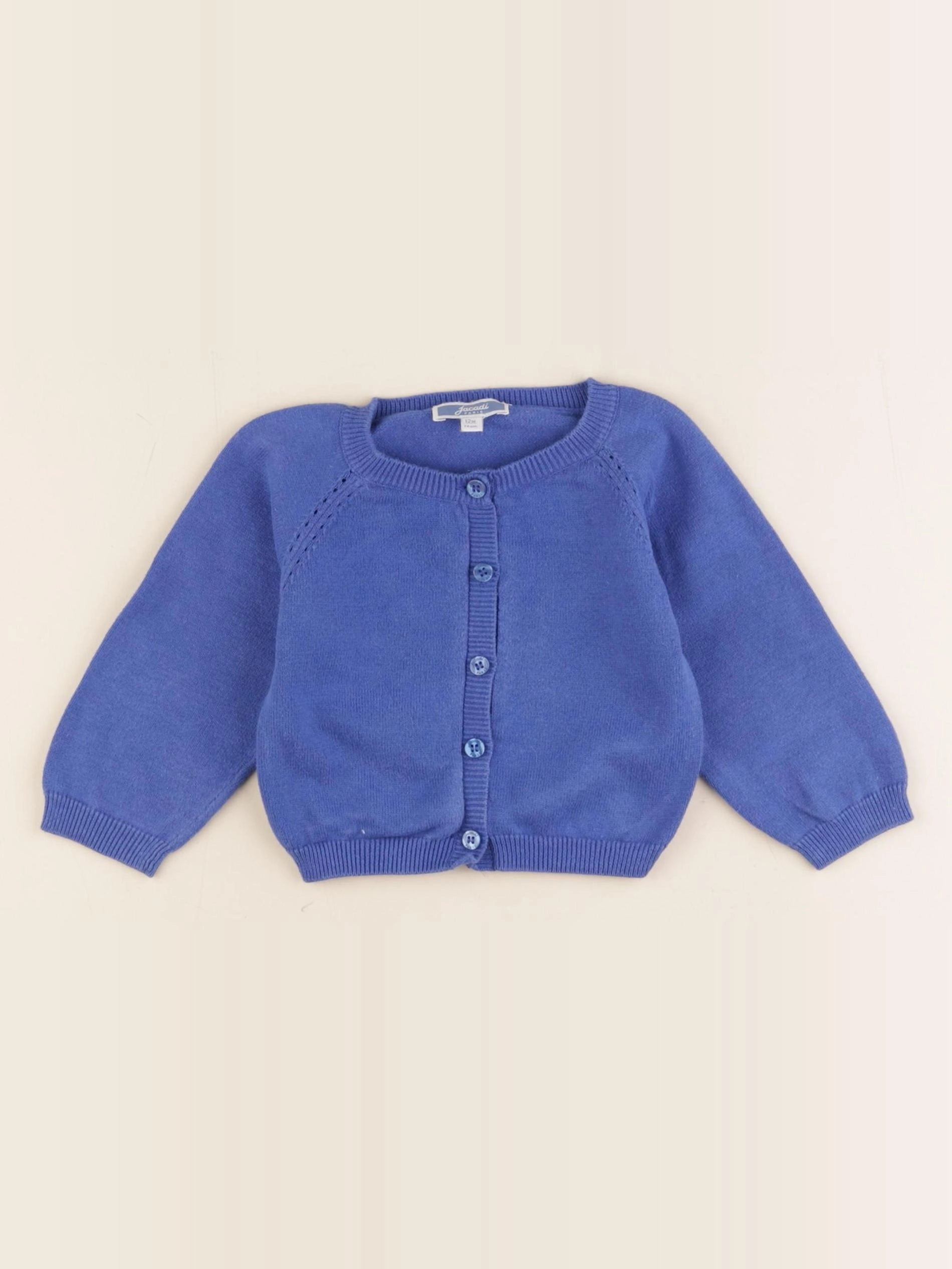 Jacadi - gilet bleu - 12 mois