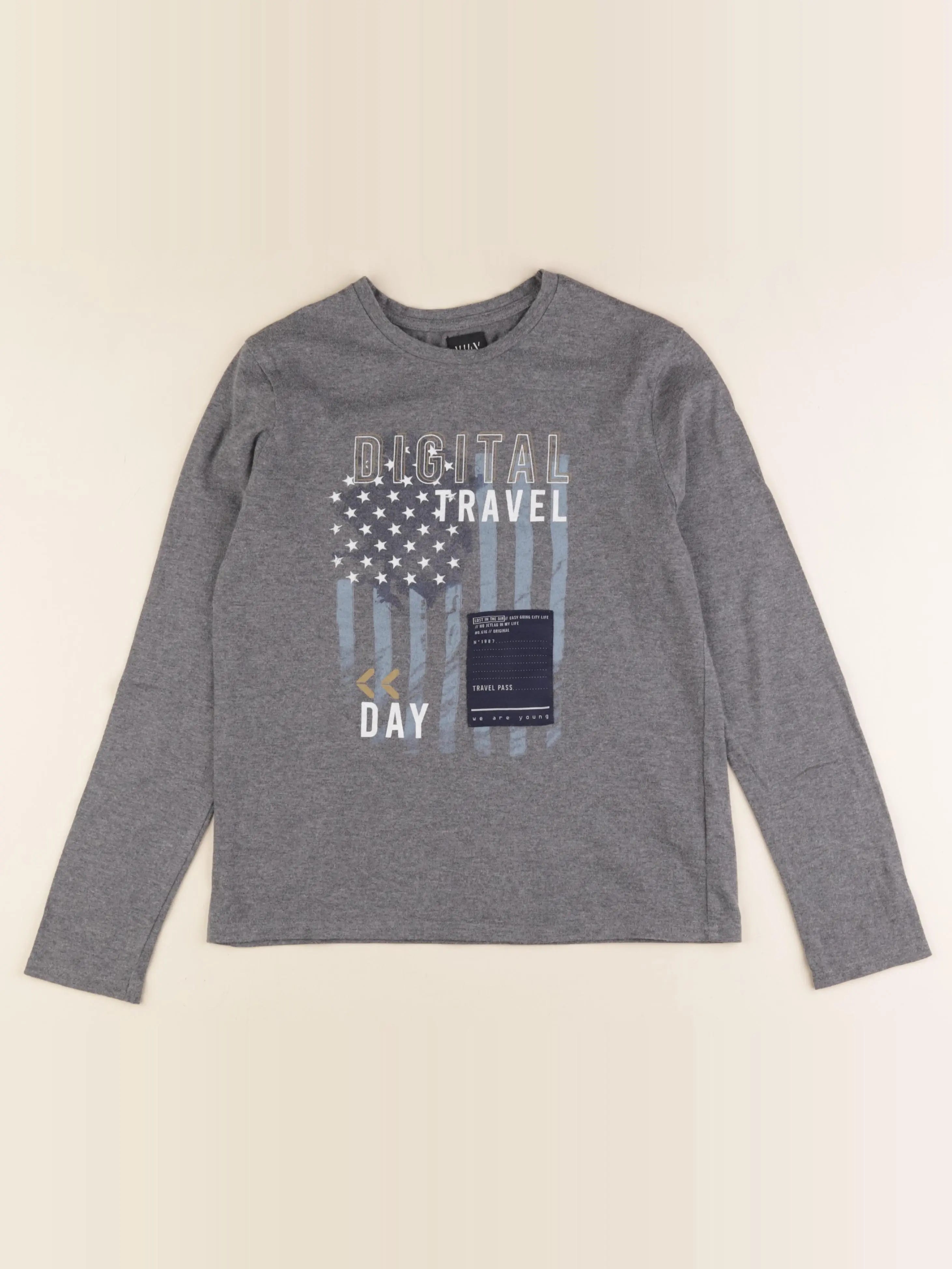 IKKS - tee-shirt gris - 12 ans