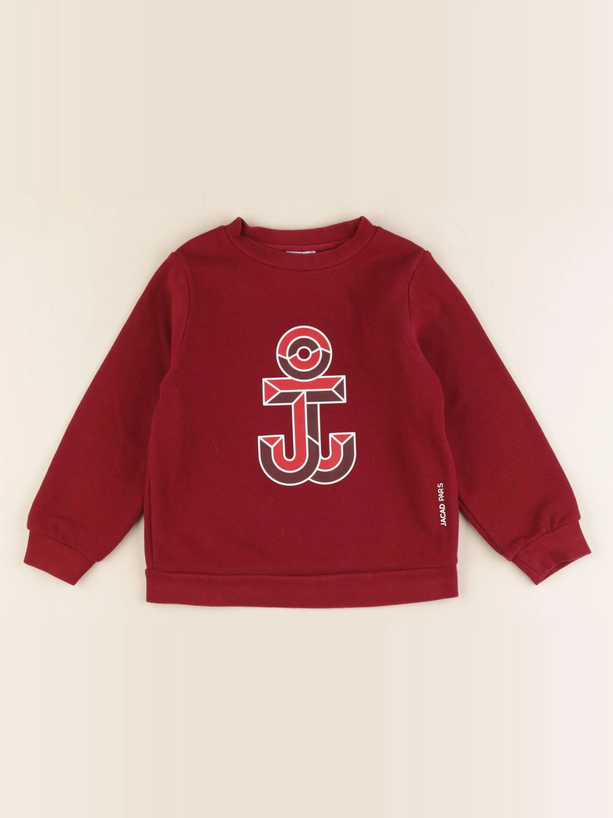 Jacadi - sweat rouge - 4 ans