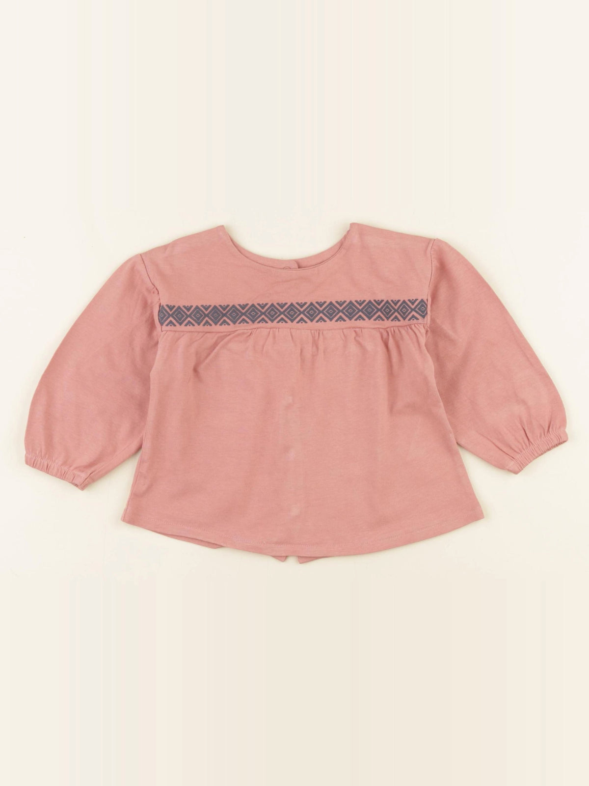 Vertbaudet - tee-shirt rose - 9 mois