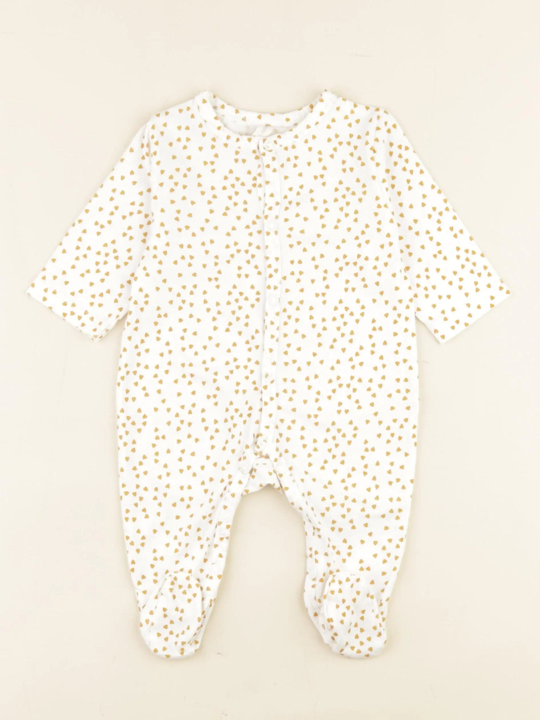 Rose in april - pyjama coton beige, marron - 3 mois
