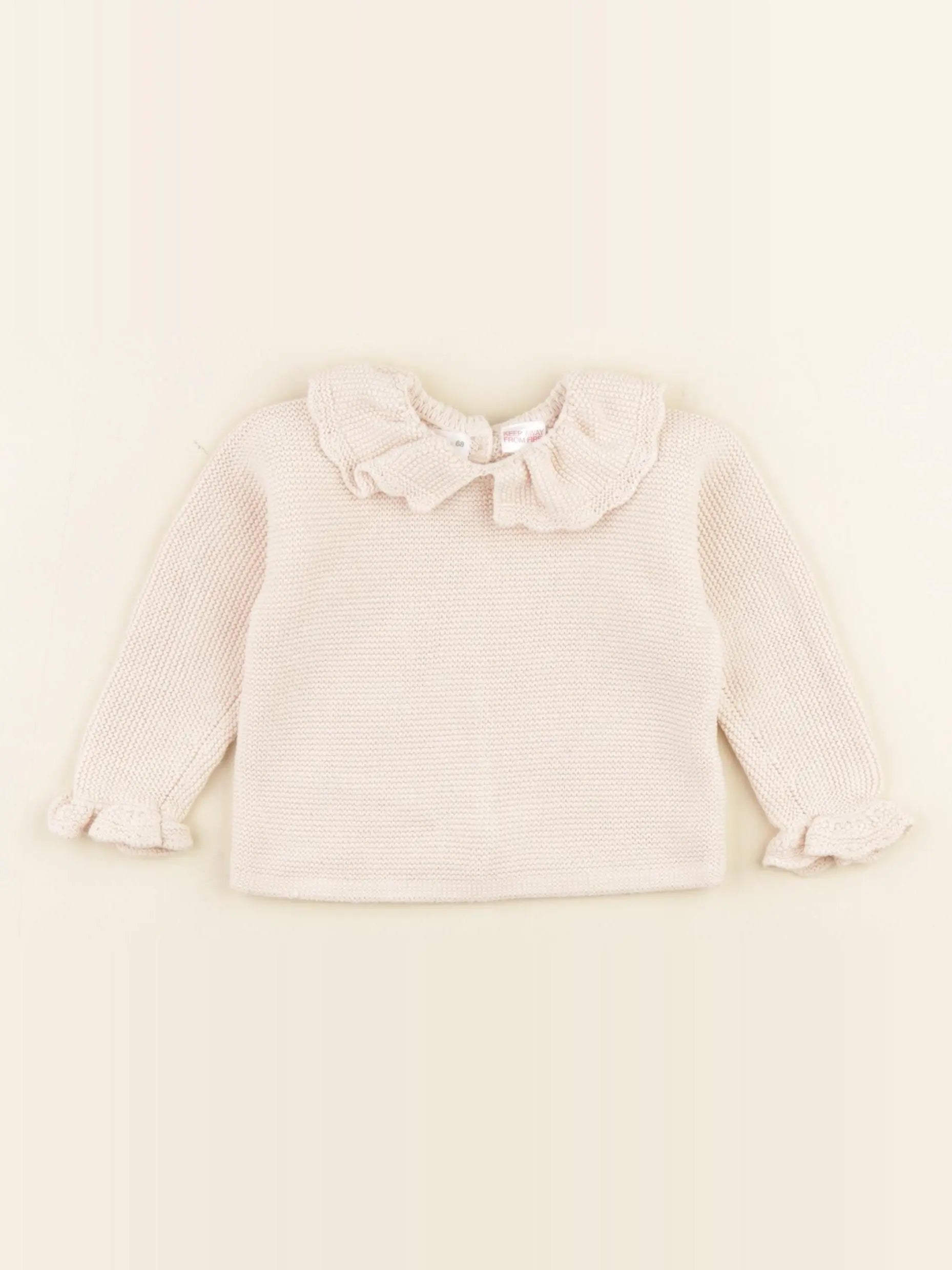 Zara - pull rose - 3/6 mois