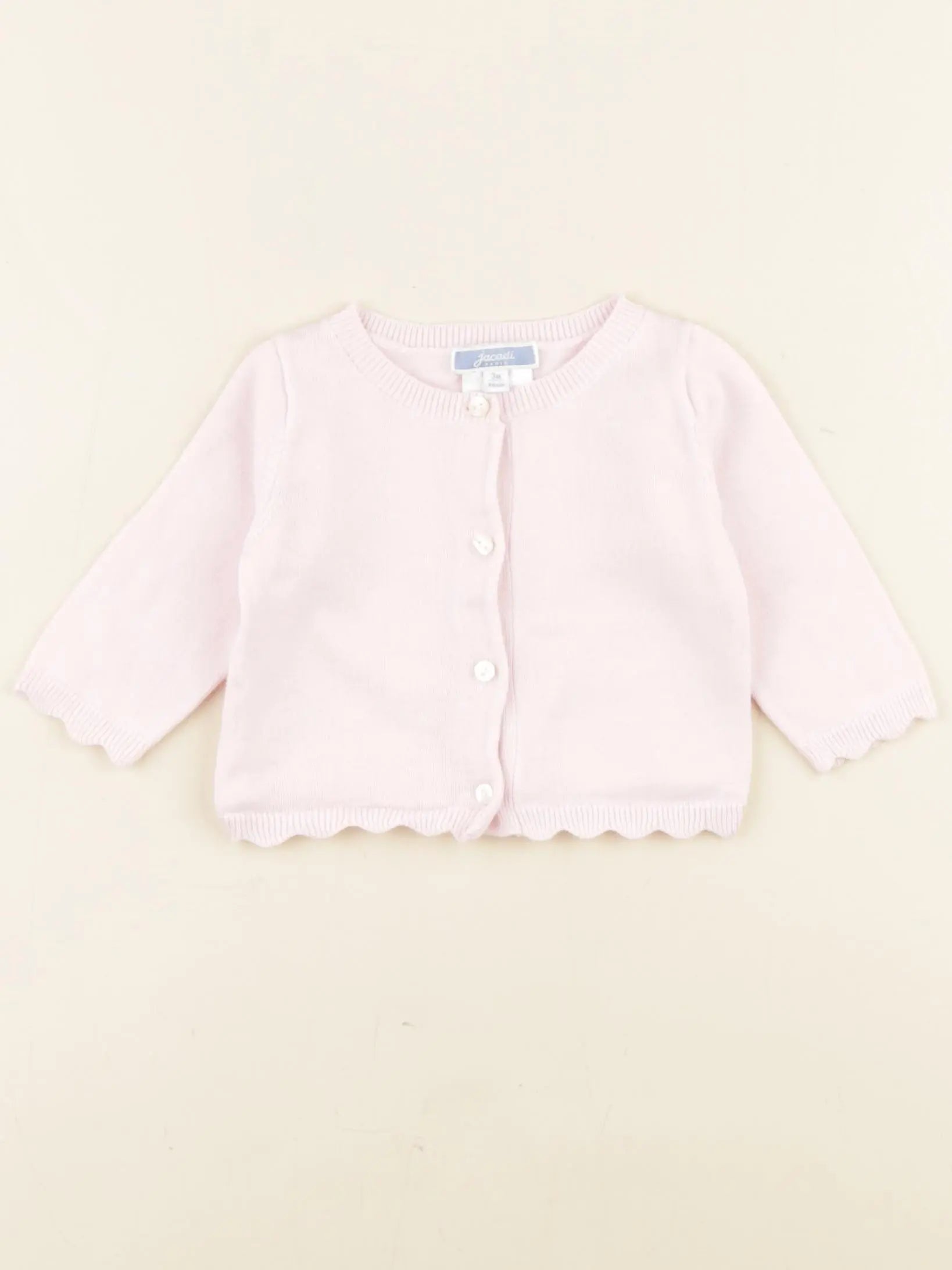 Jacadi - gilet rose - 3 mois