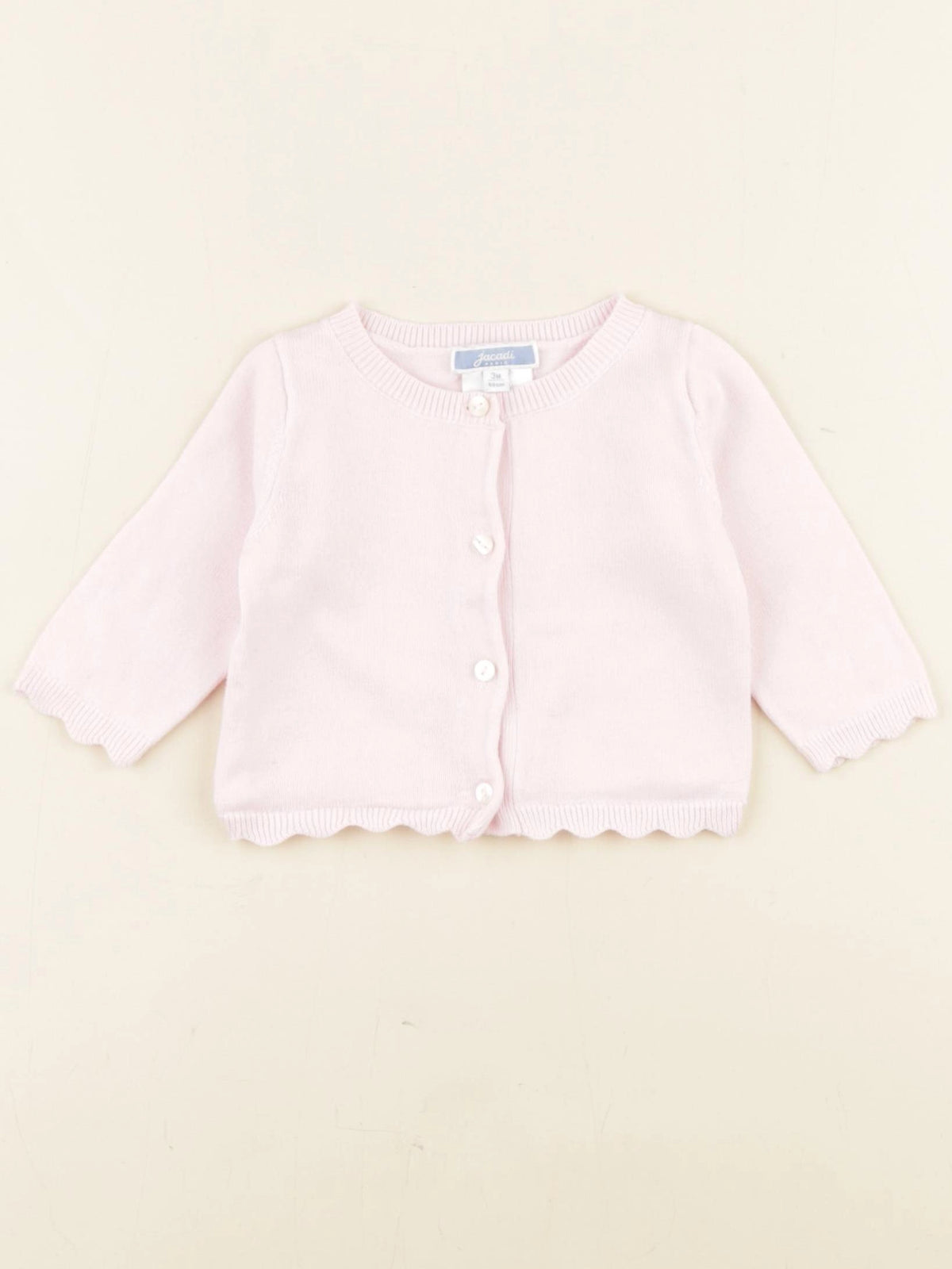 Jacadi - gilet rose - 3 mois