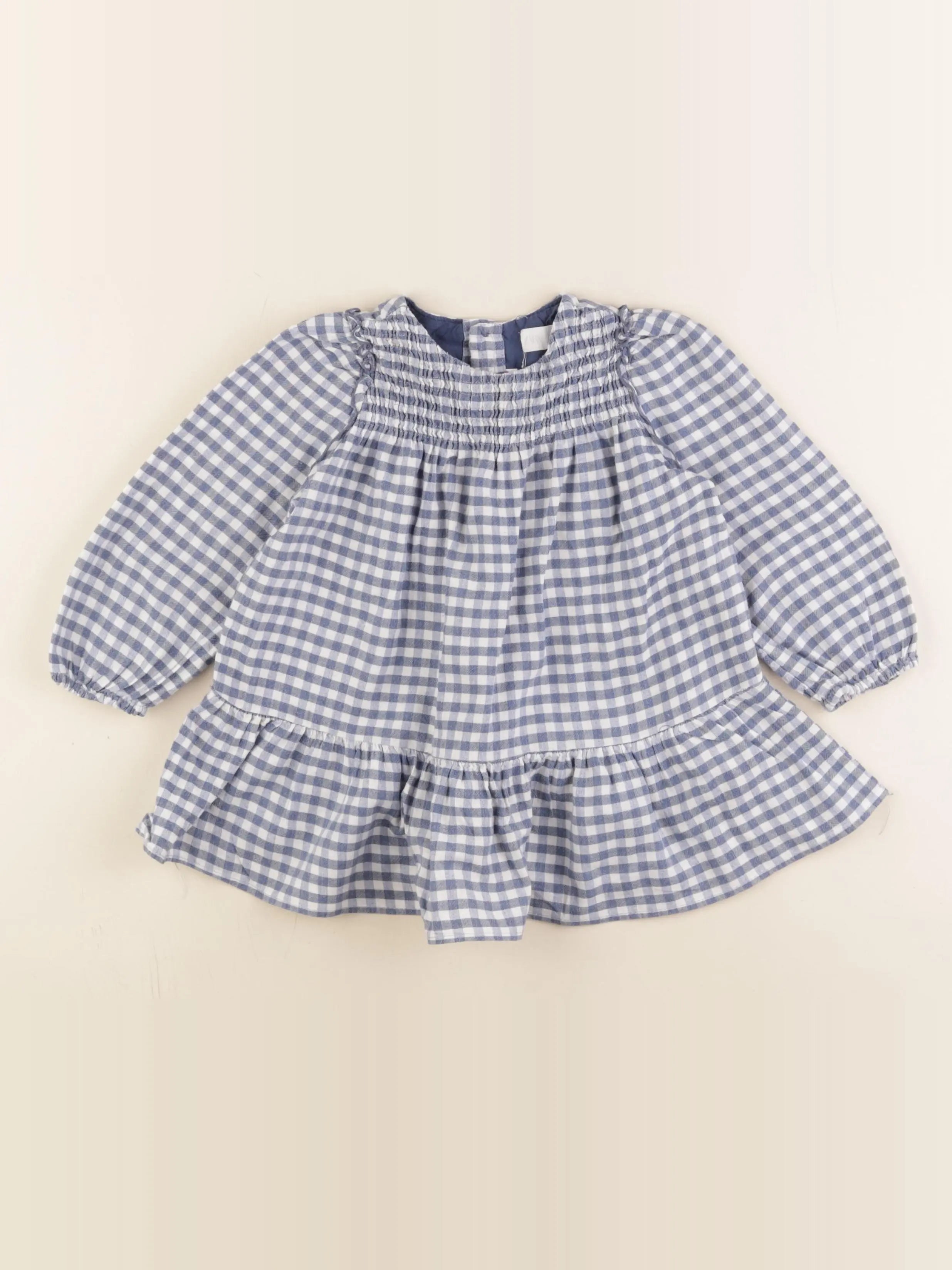 Zara - robe bleu - 12/18 mois