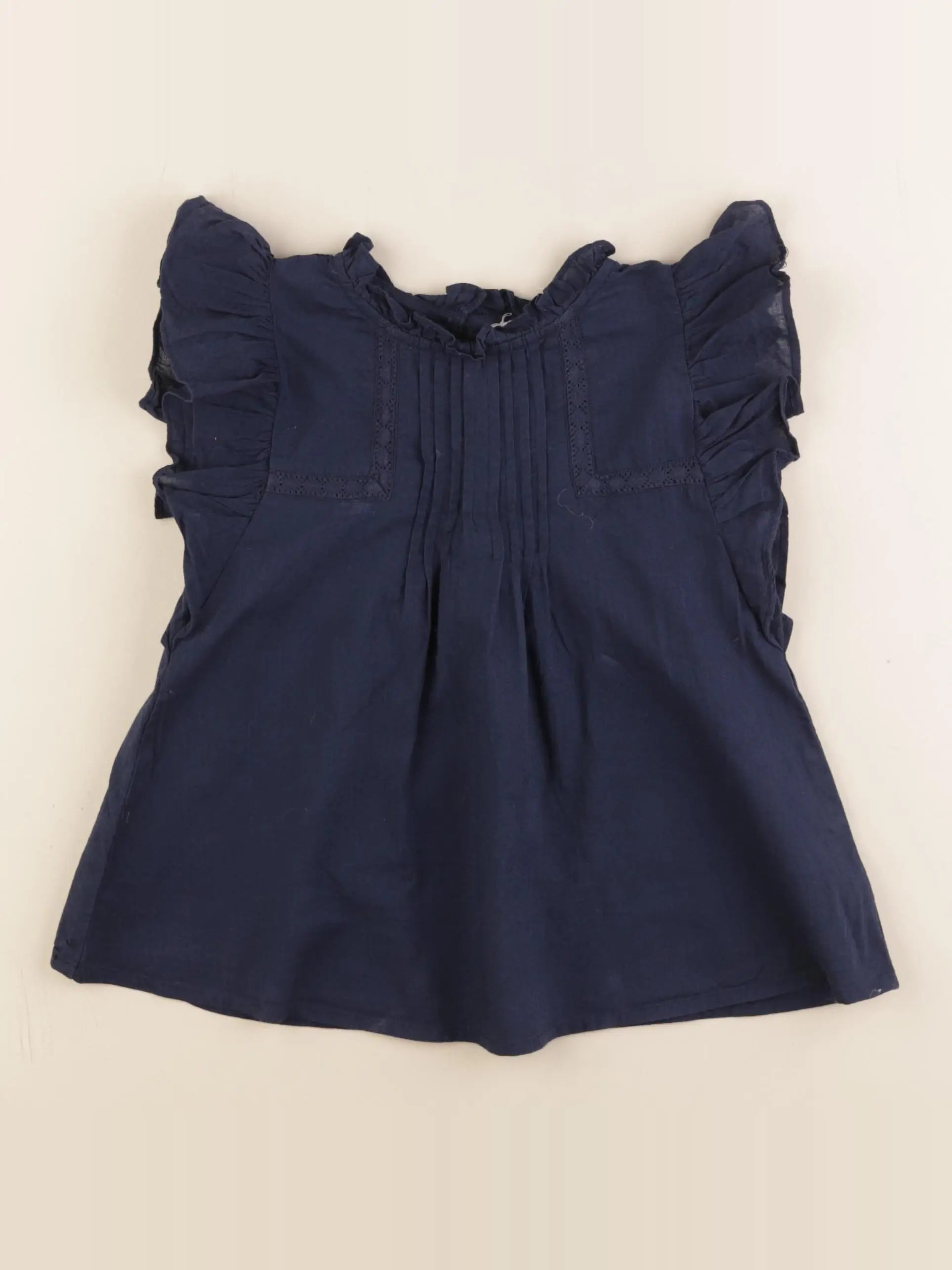 Monoprix - blouse bleu - 5 ans