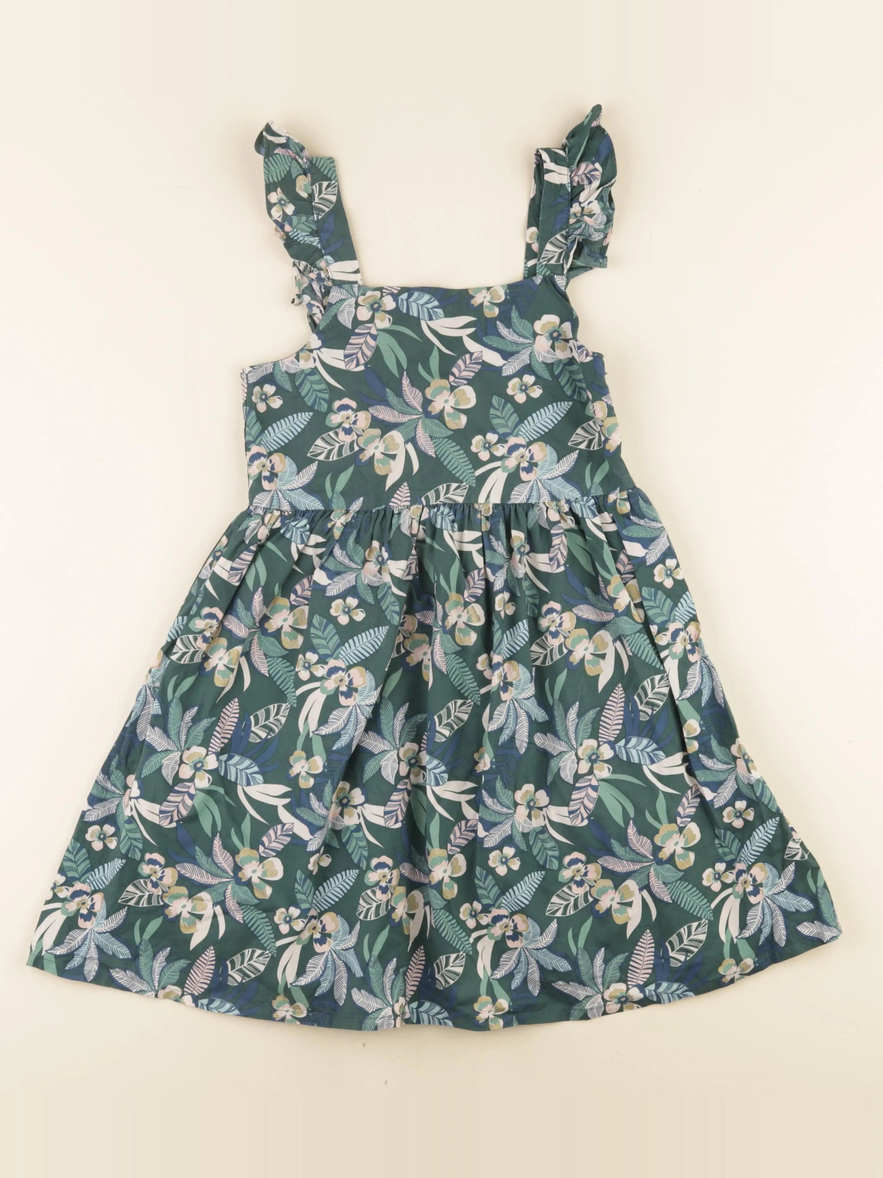 Vertbaudet - robe vert - 9 ans