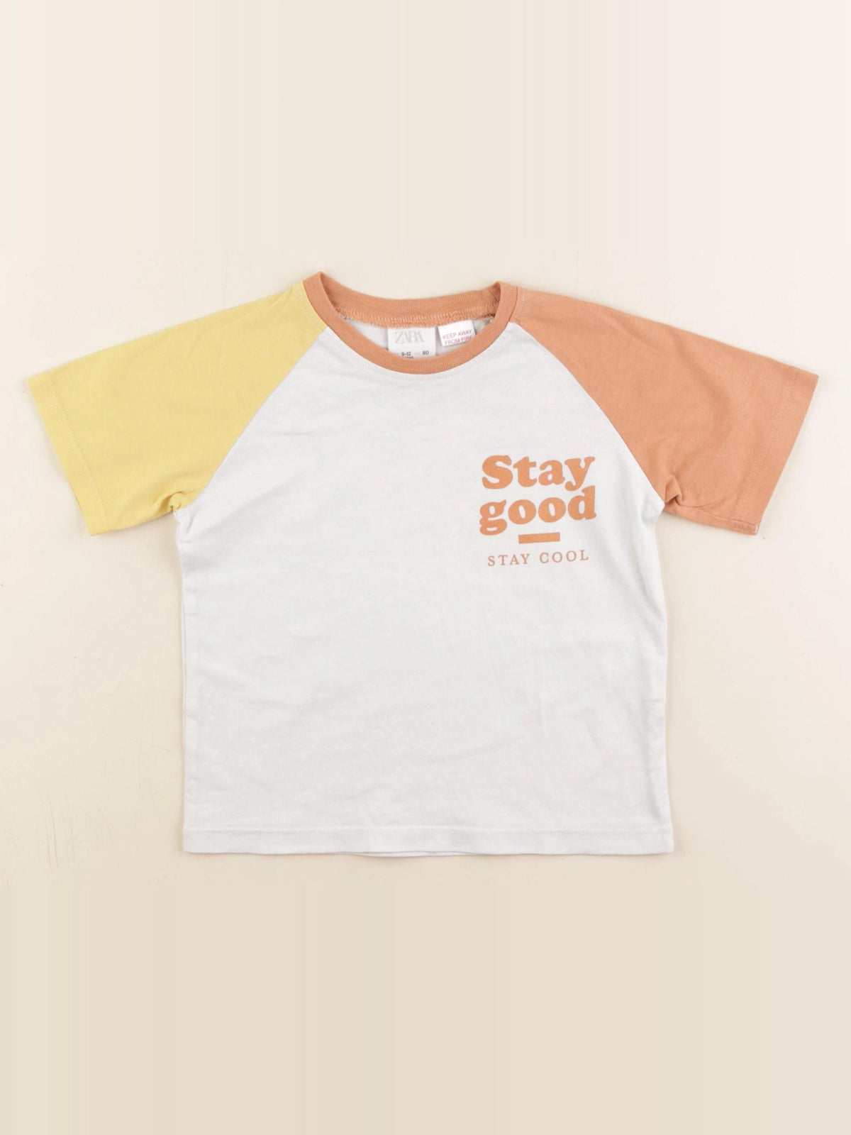 Zara - tee-shirt multicolore - 9/12 mois