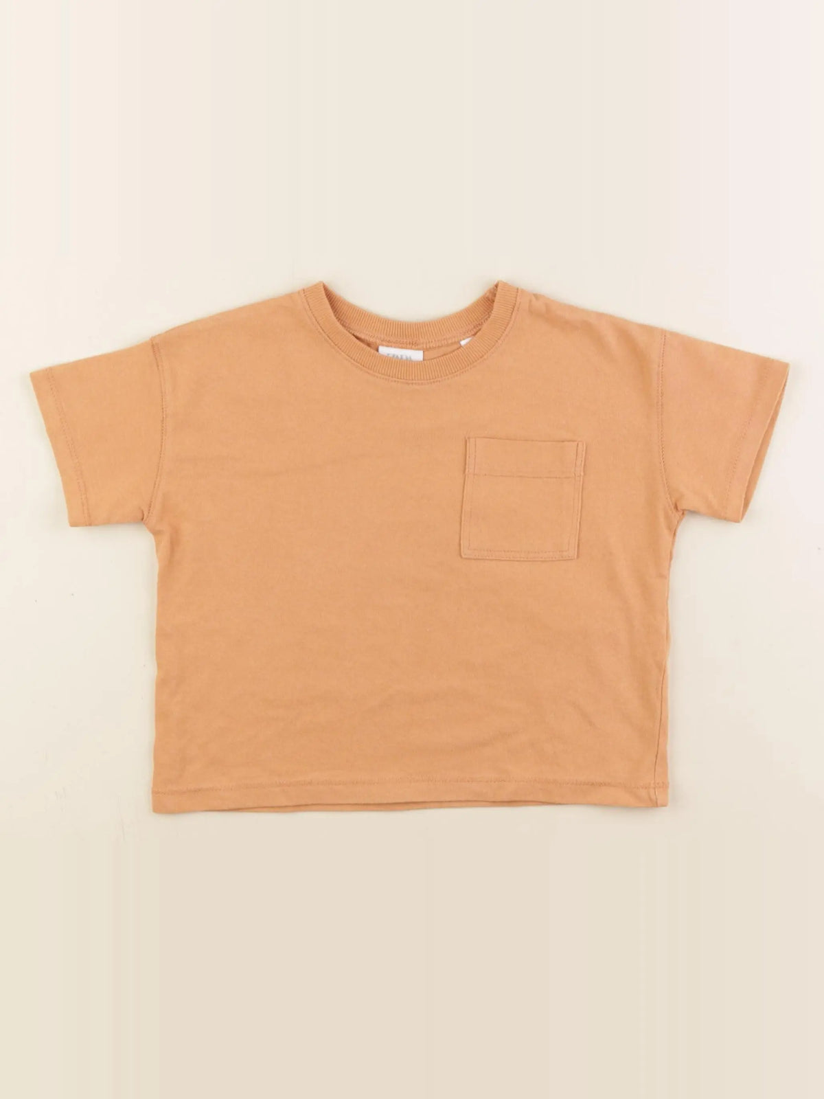 Zara - tee-shirt orange - 9/12 mois