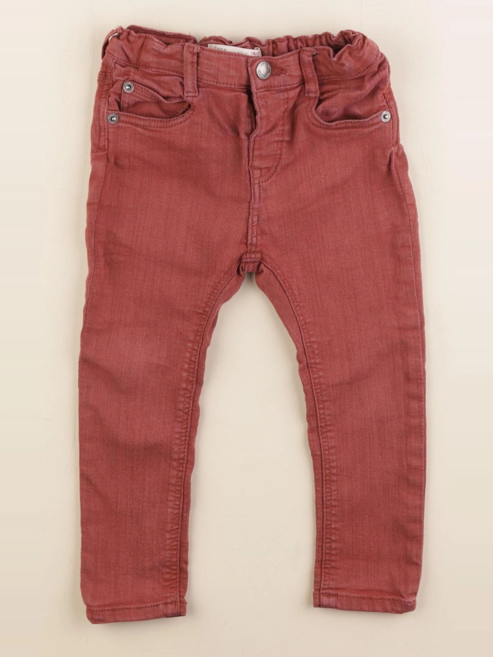Zara - jean rouge - 18/24 mois