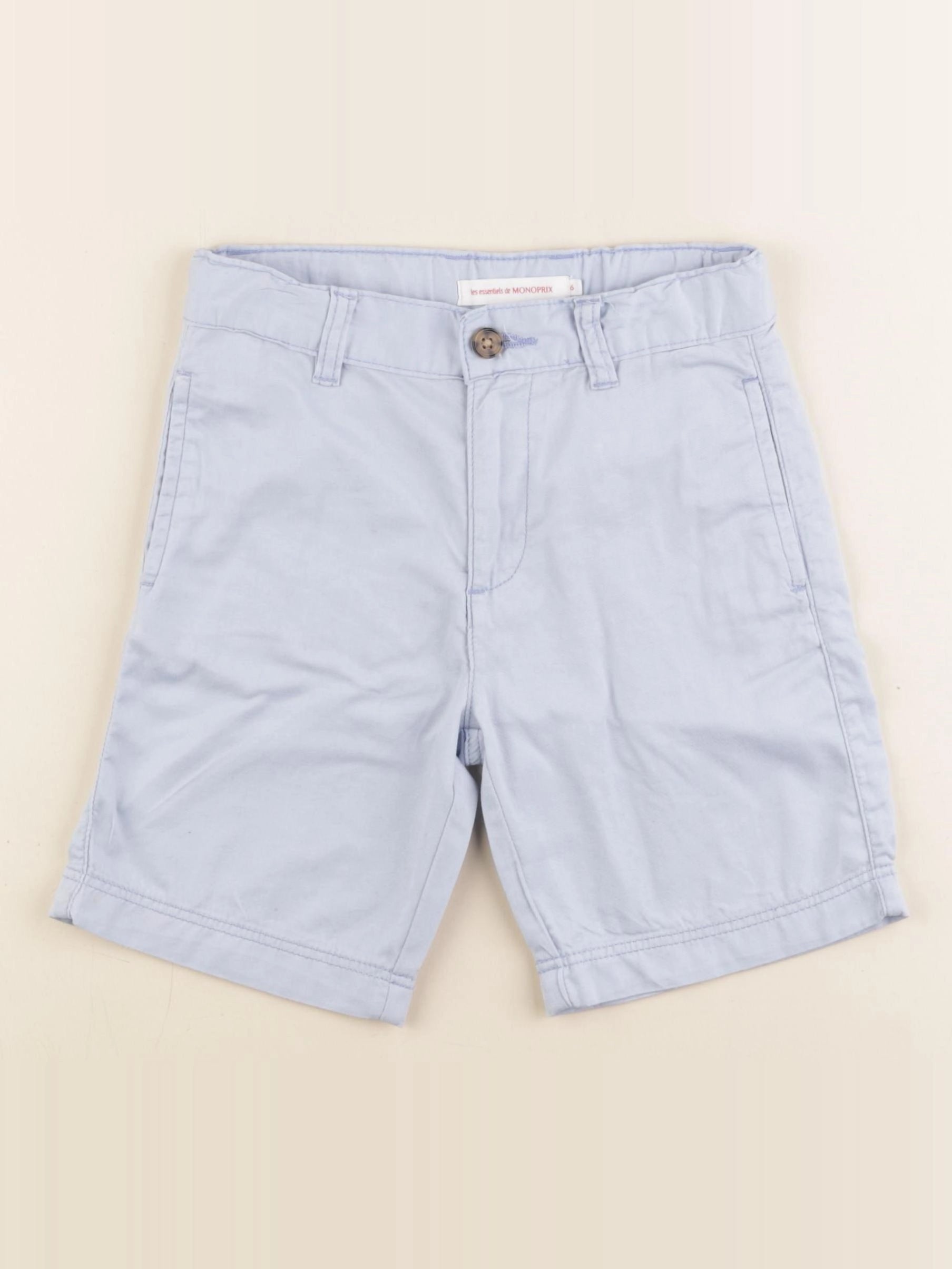 Monoprix - short bleu - 6 ans