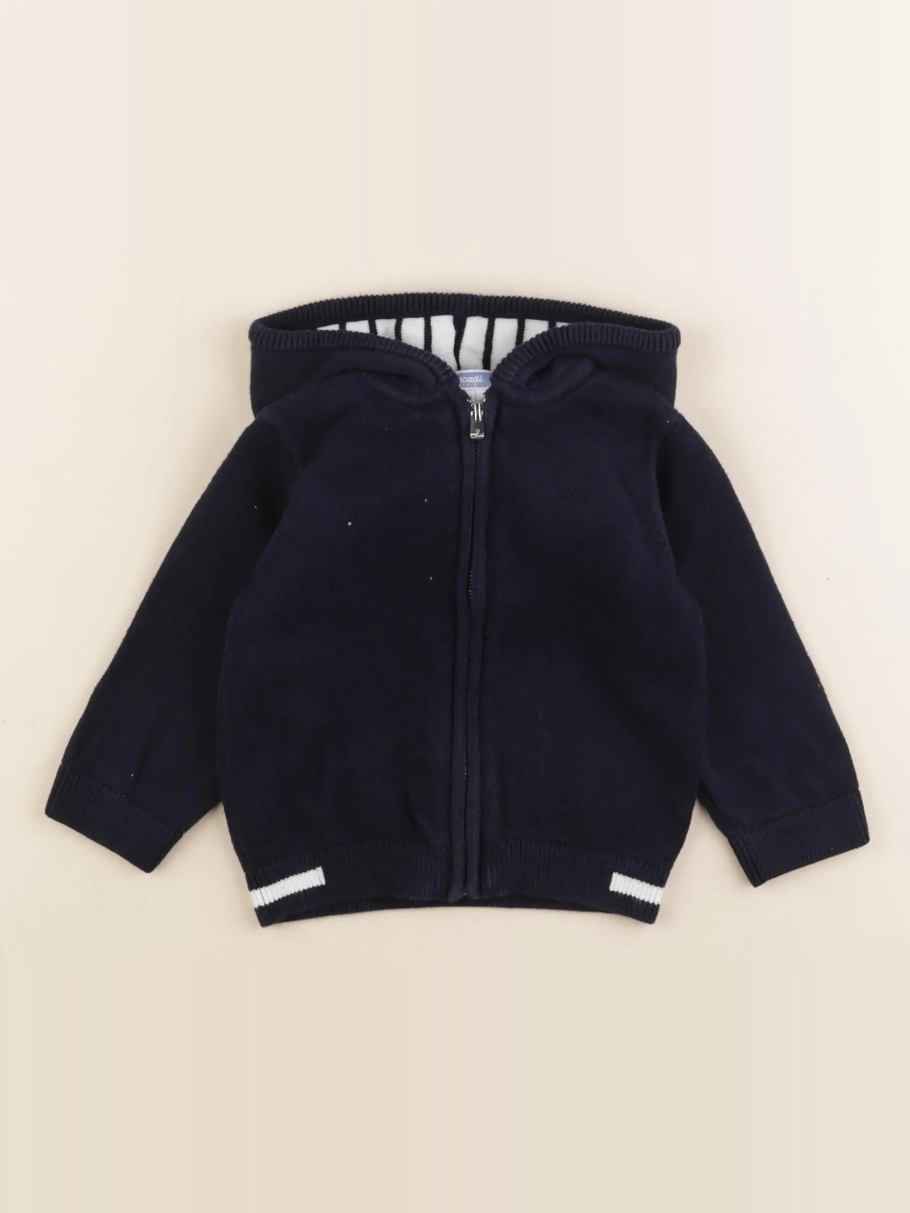 Jacadi - gilet bleu - 12 mois