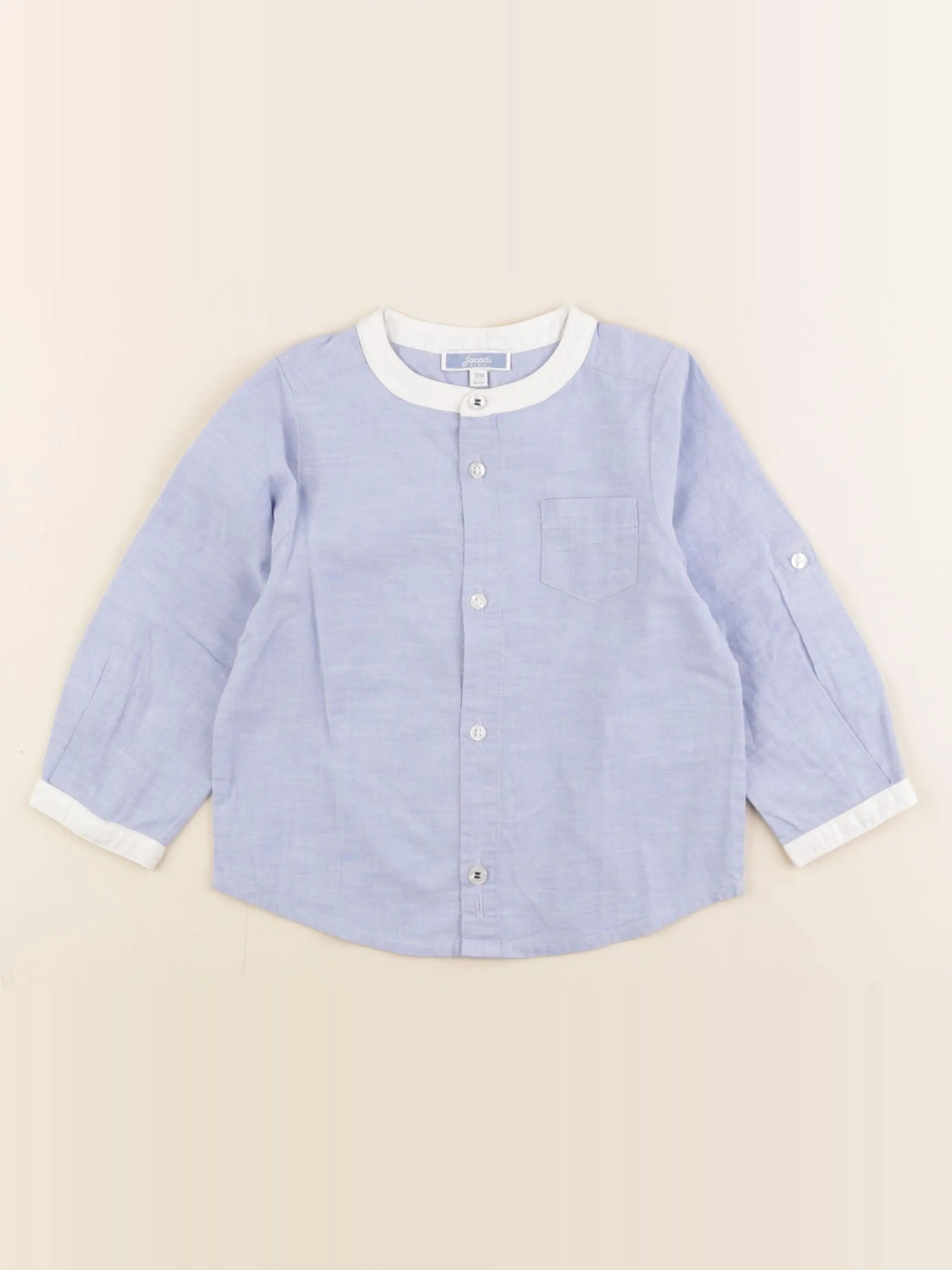 Jacadi - chemise bleu - 18 mois