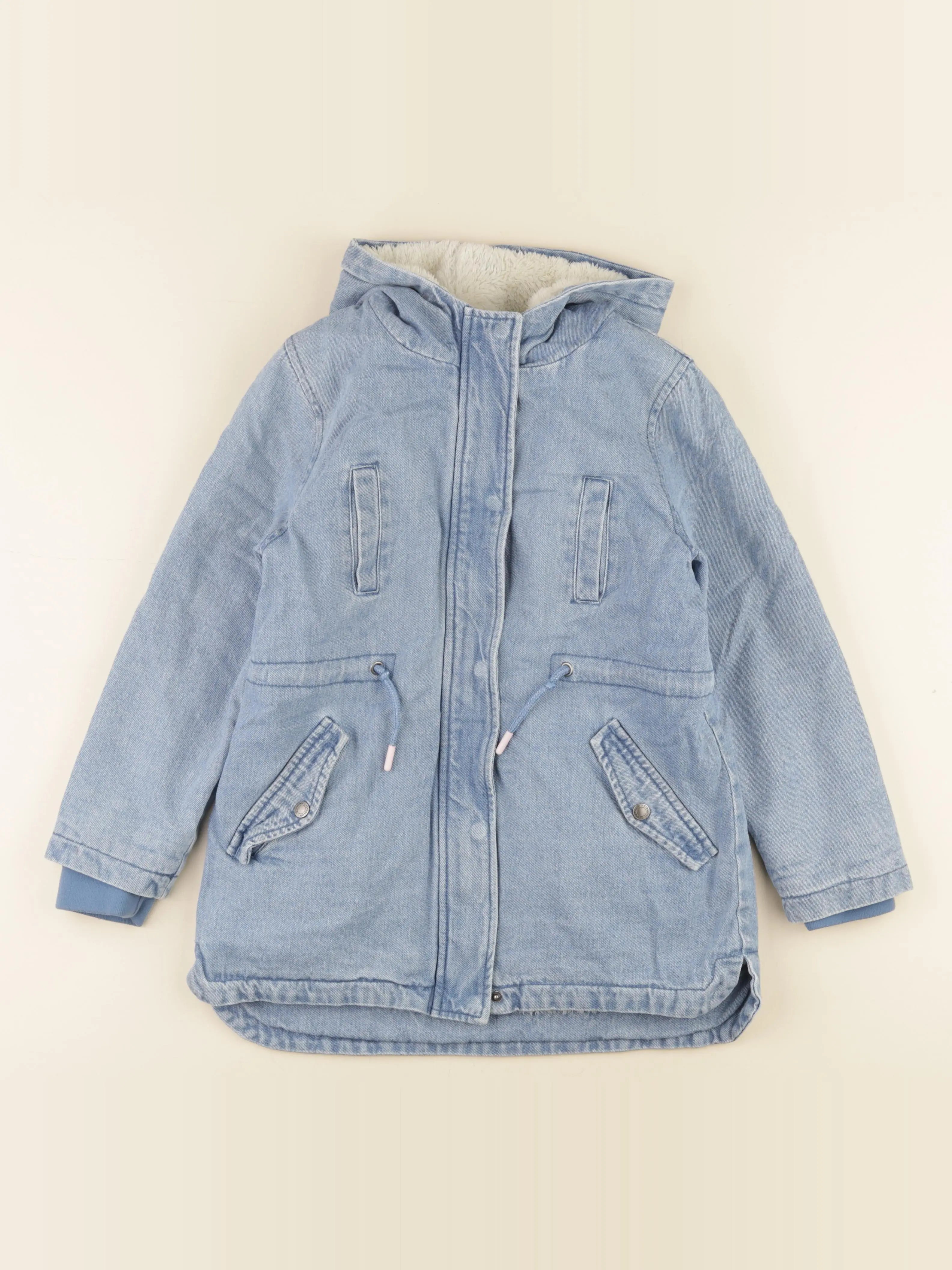 Vertbaudet - veste doublé bleu - 9 ans