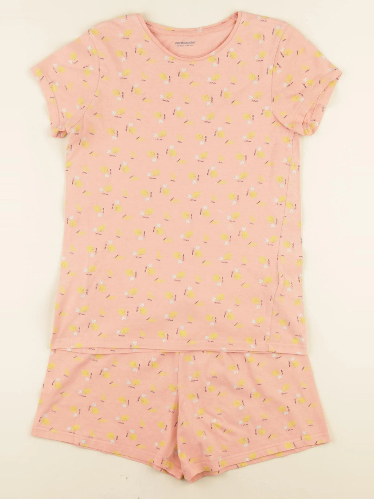 Vertbaudet - pyjama coton multicolore - 10 ans