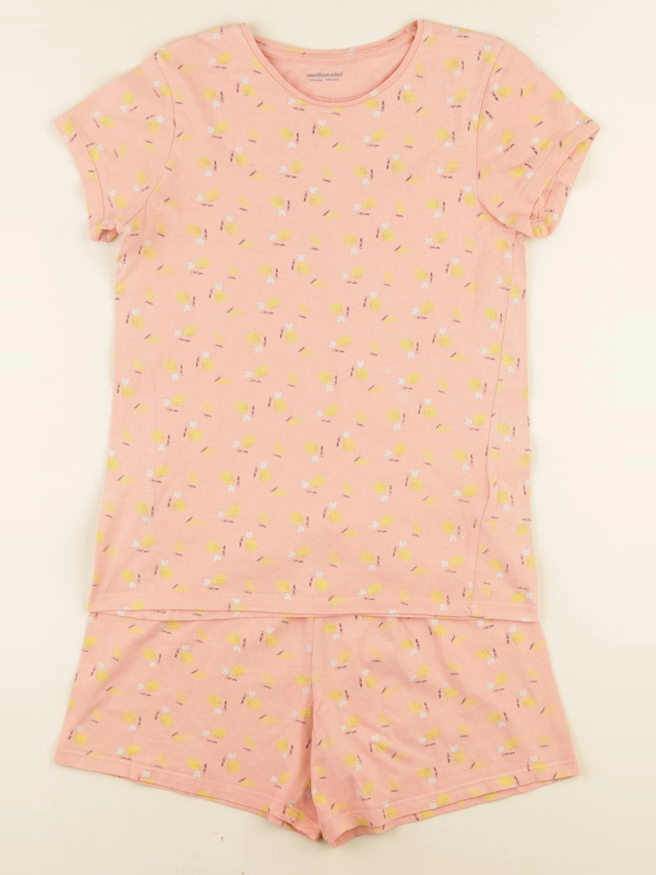 Vertbaudet - pyjama coton multicolore - 10 ans