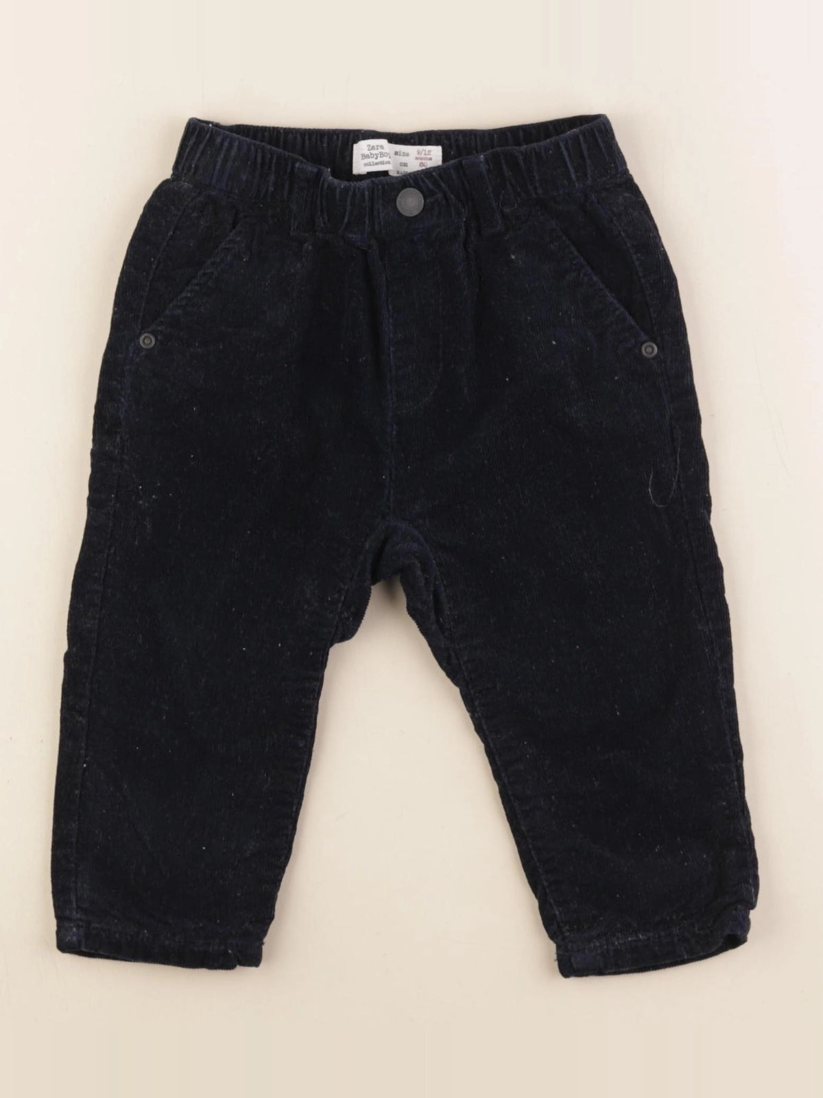 Zara - pantalon bleu - 9/12 mois