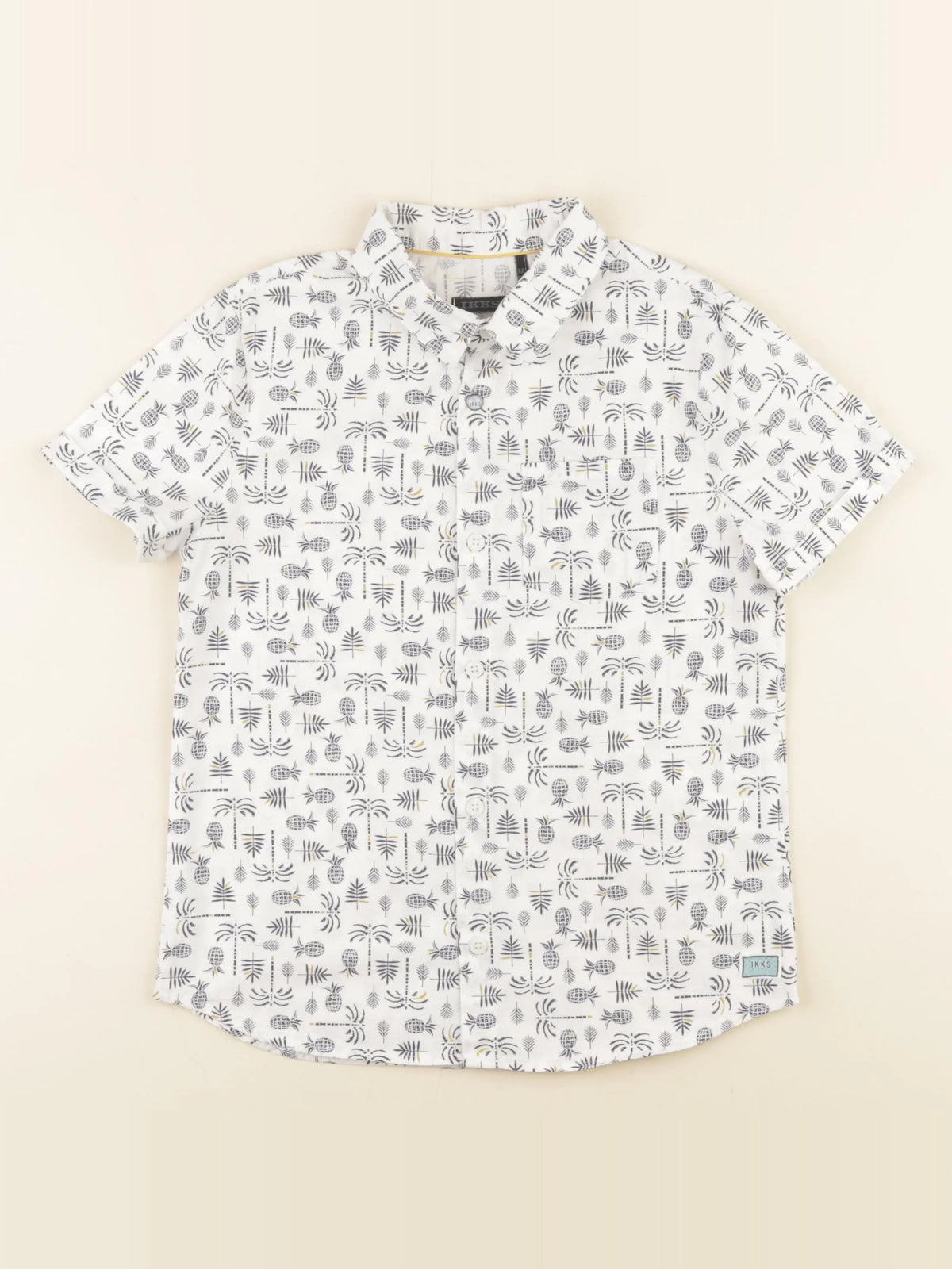 IKKS - chemise blanc, bleu - 8 ans