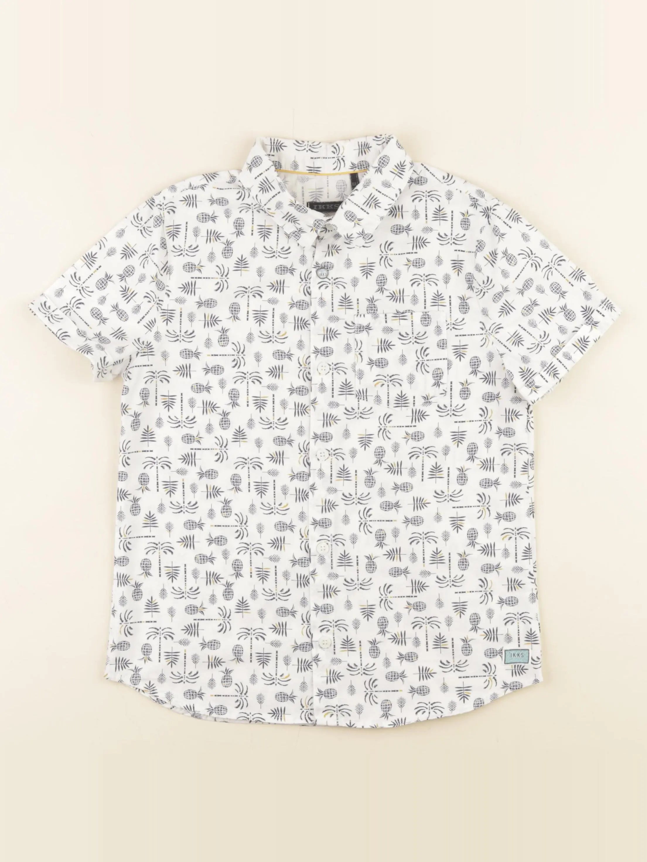 IKKS - chemise blanc, bleu - 8 ans