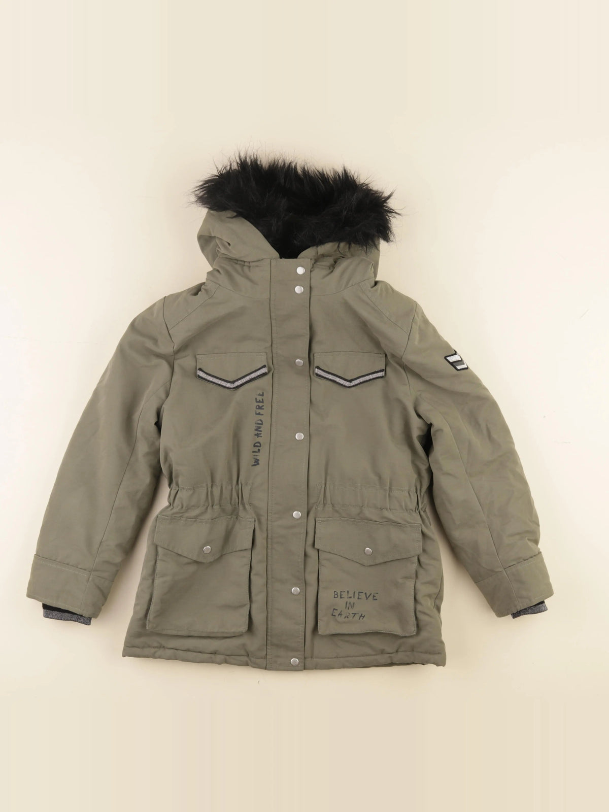 IKKS - parka vert - 10 ans