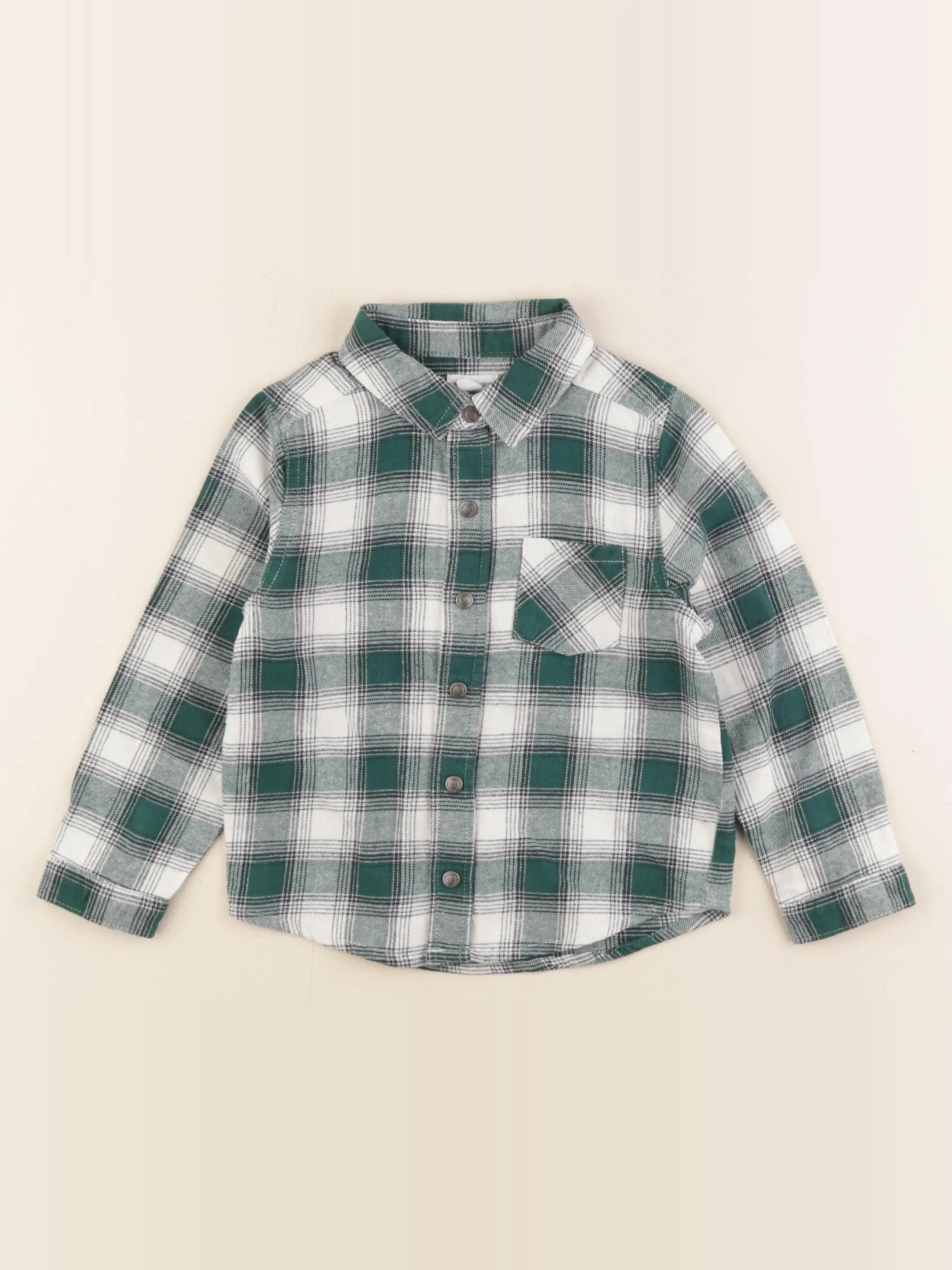 Vertbaudet - chemise vert - 36 mois