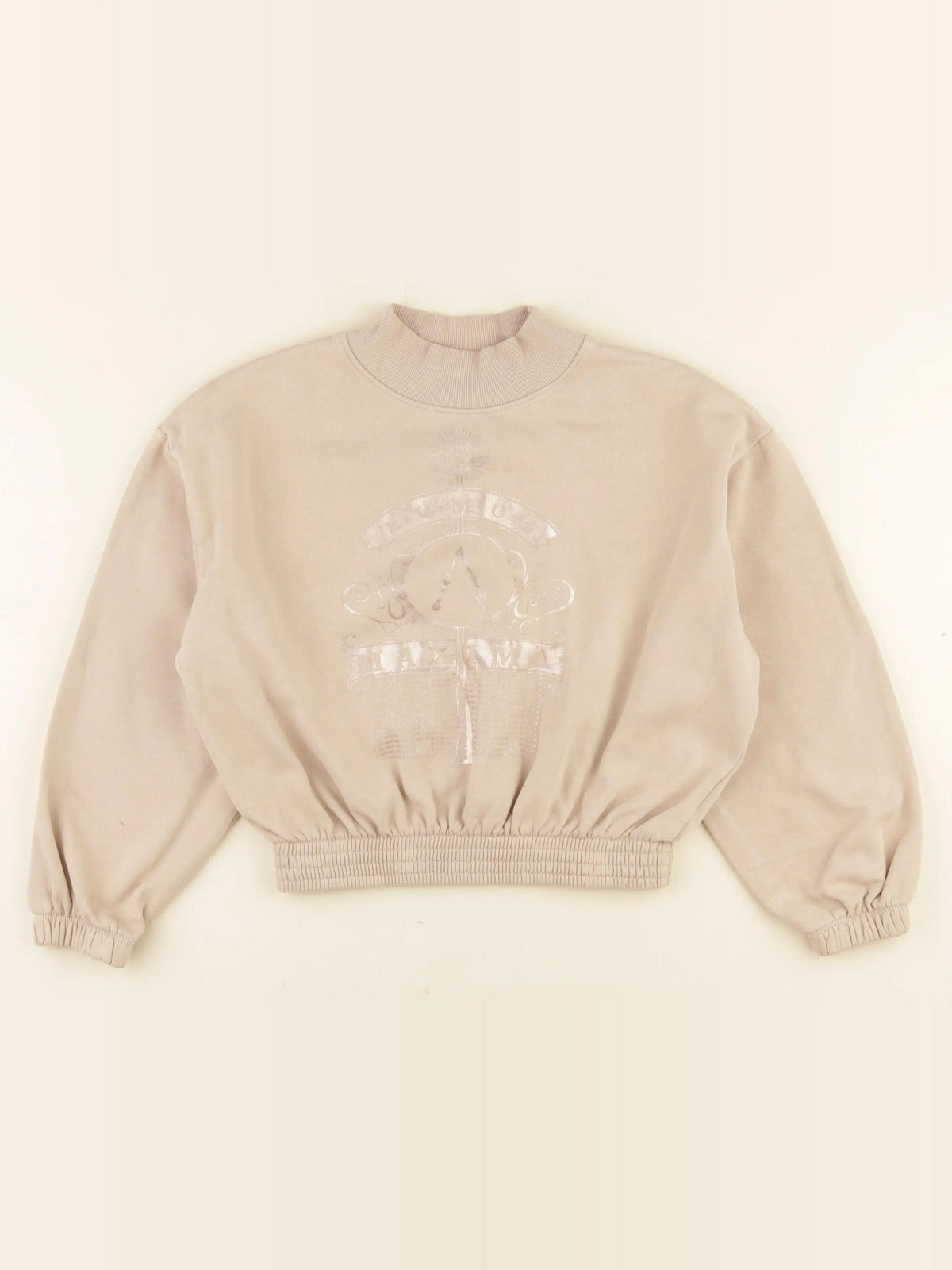 H&M - sweat beige - 8/10 ans