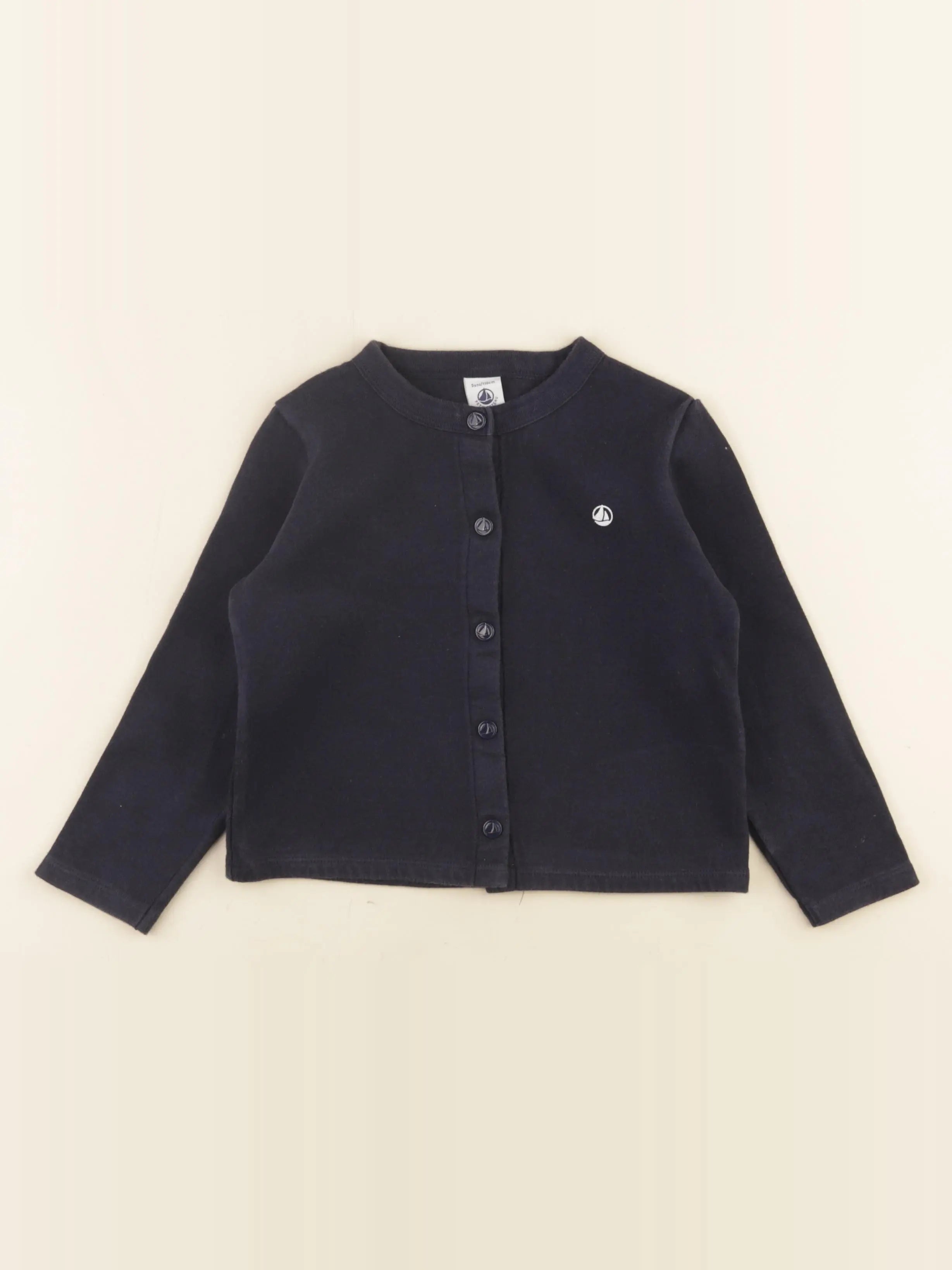 Petit Bateau - tee-shirt bleu - 5 ans