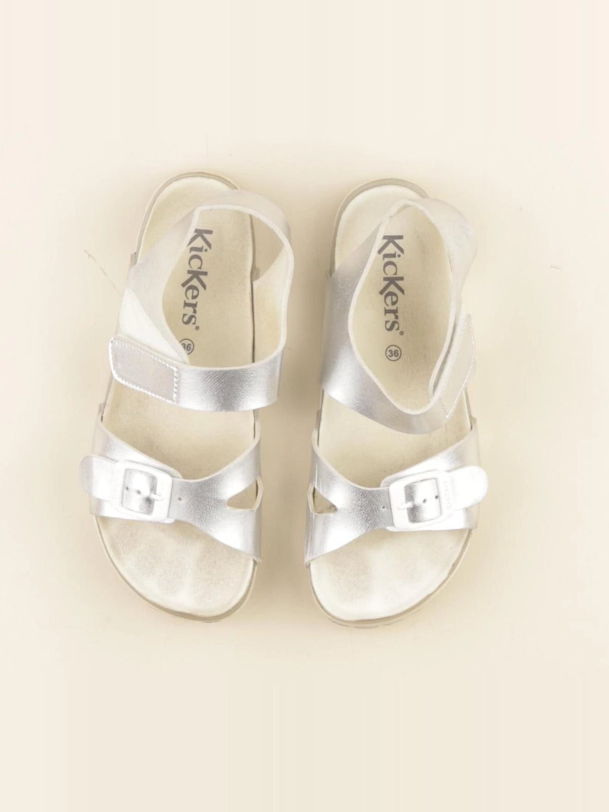 Kickers - sandales argent, gris - pointure 36