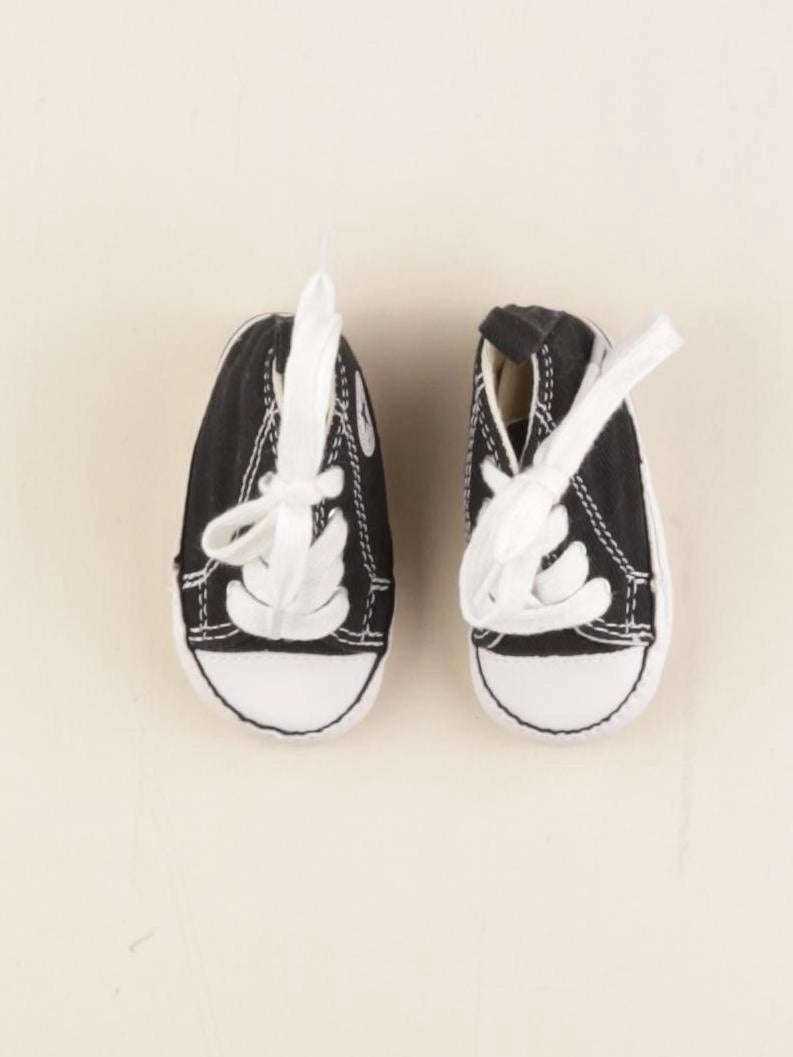 Converse - tennis à scratch/ lacets noir - pointure 17