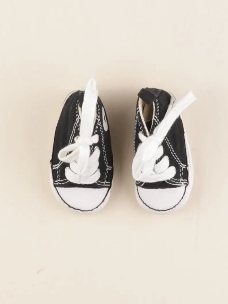 Converse - tennis à scratch/ lacets noir - pointure 17