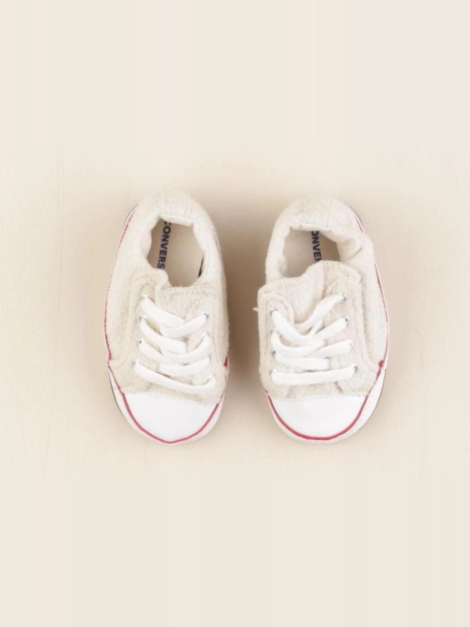 Converse - tennis à scratch/ lacets beige - pointure 19