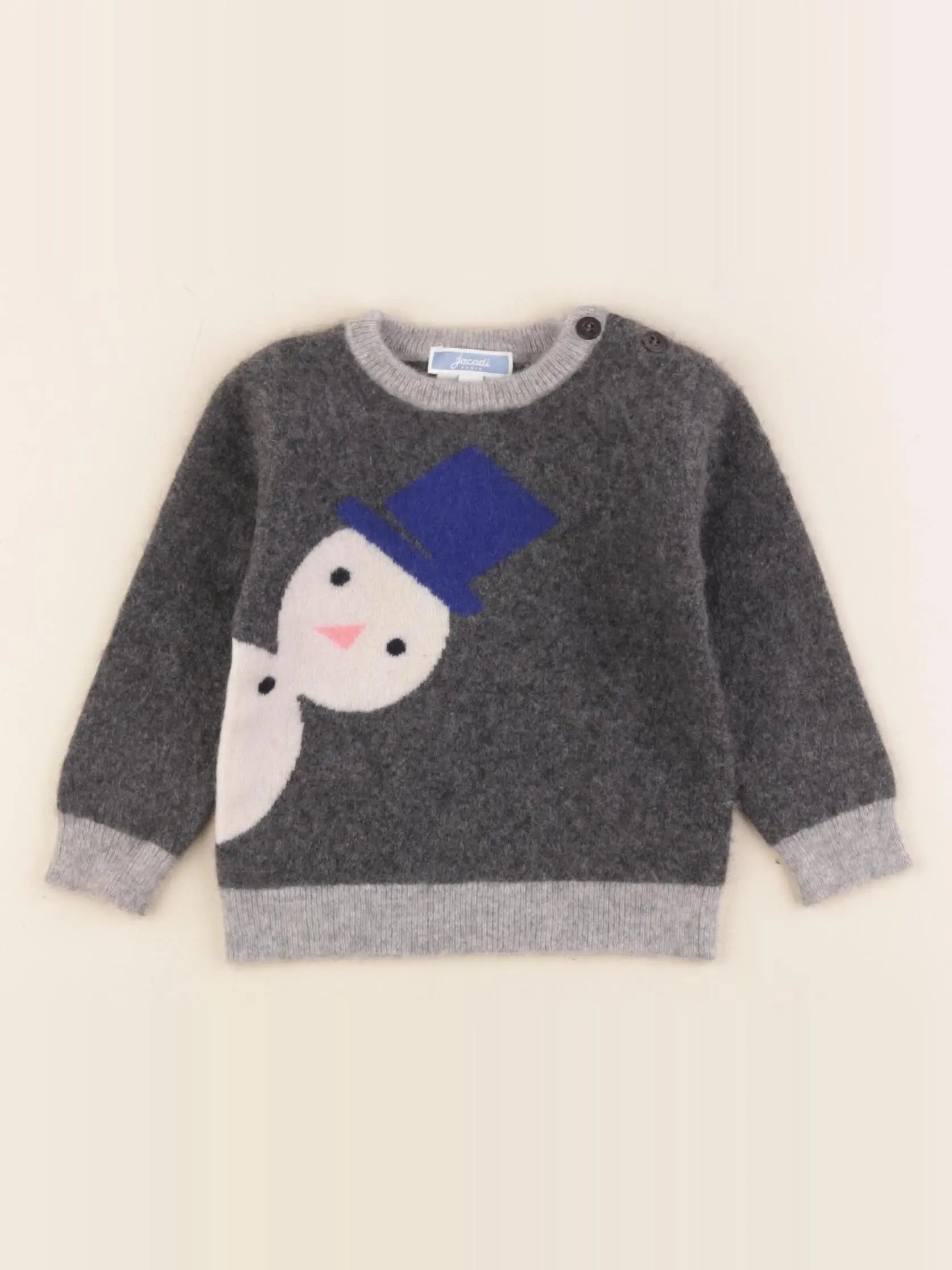 Jacadi - pull gris - 12 mois