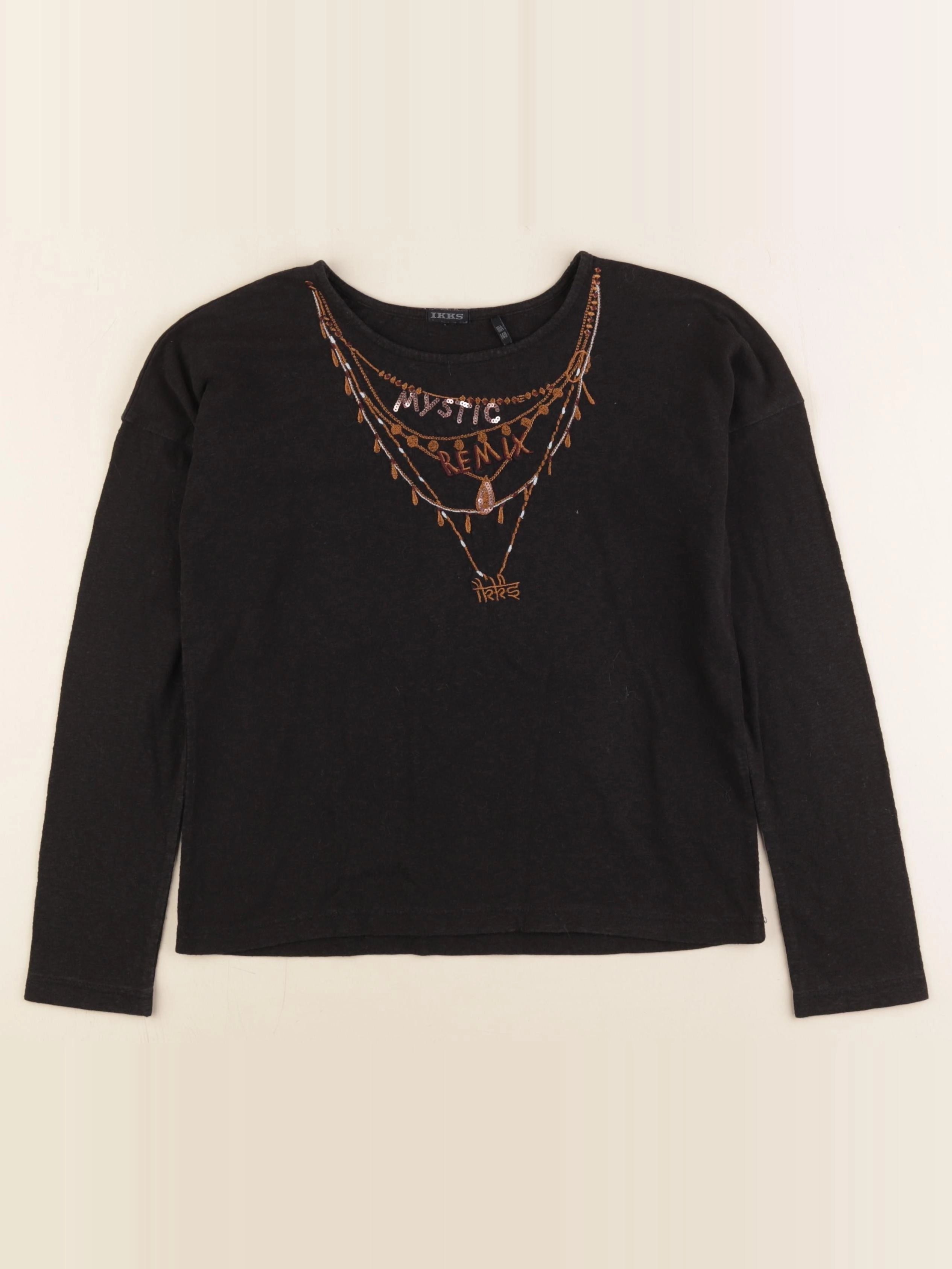 IKKS - tee-shirt noir - 10 ans