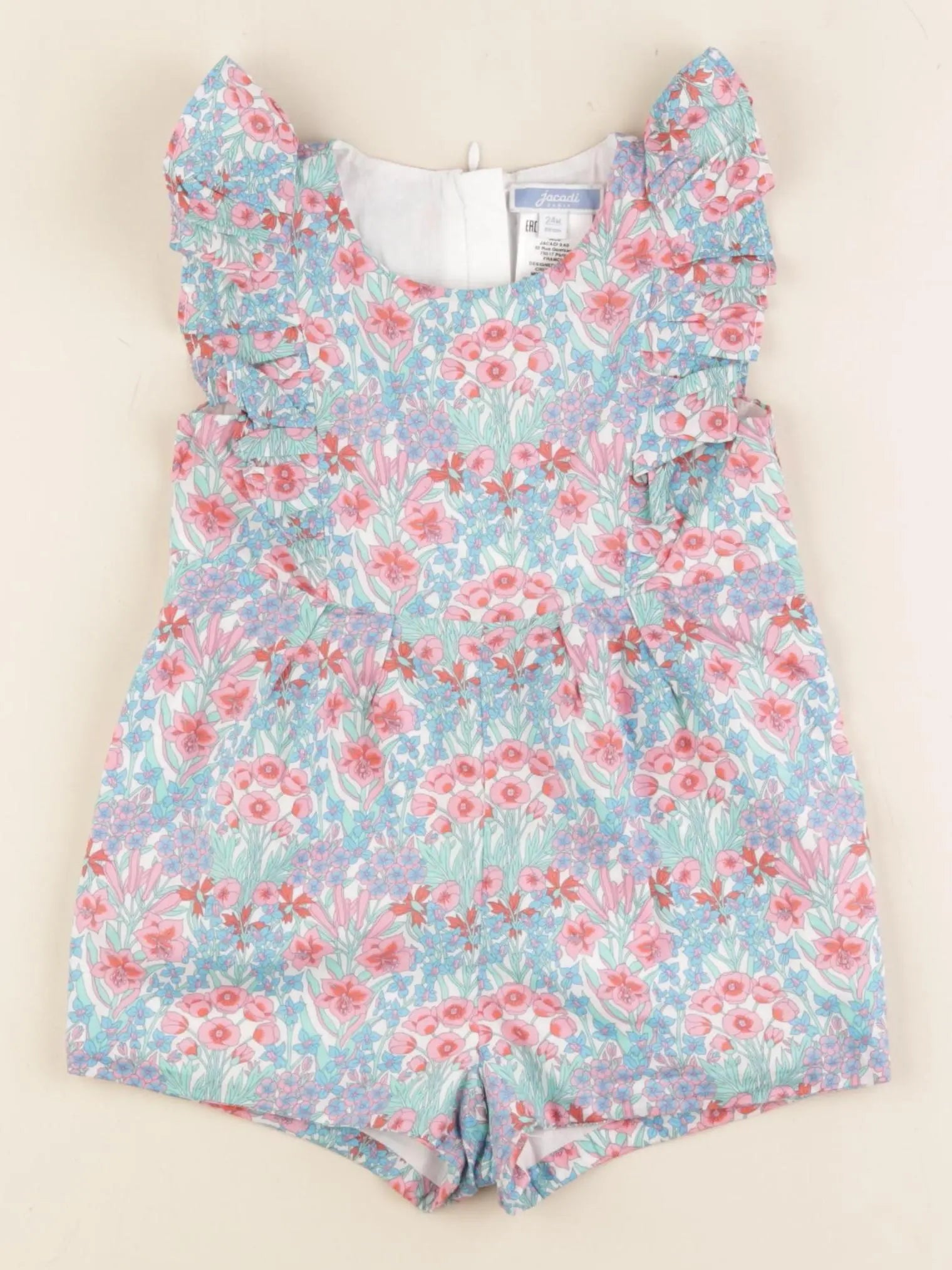 Jacadi - combinaison liberty multicolore - 24 mois