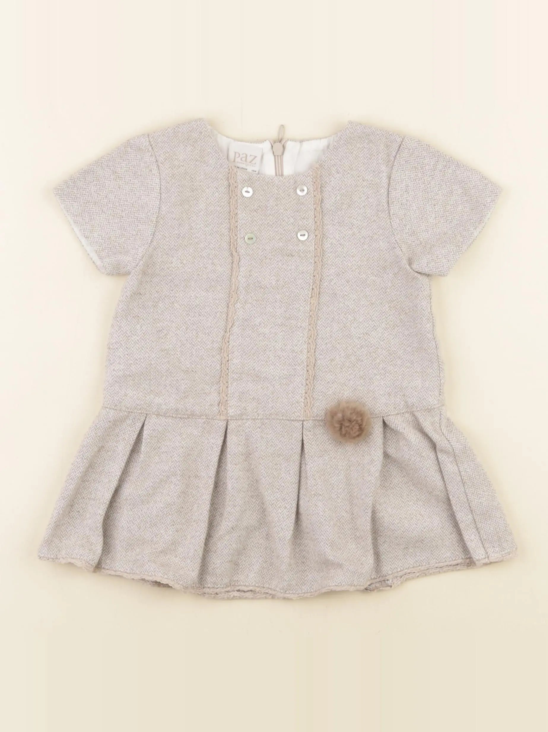 Paz Rodriguez - robe beige - 18 mois