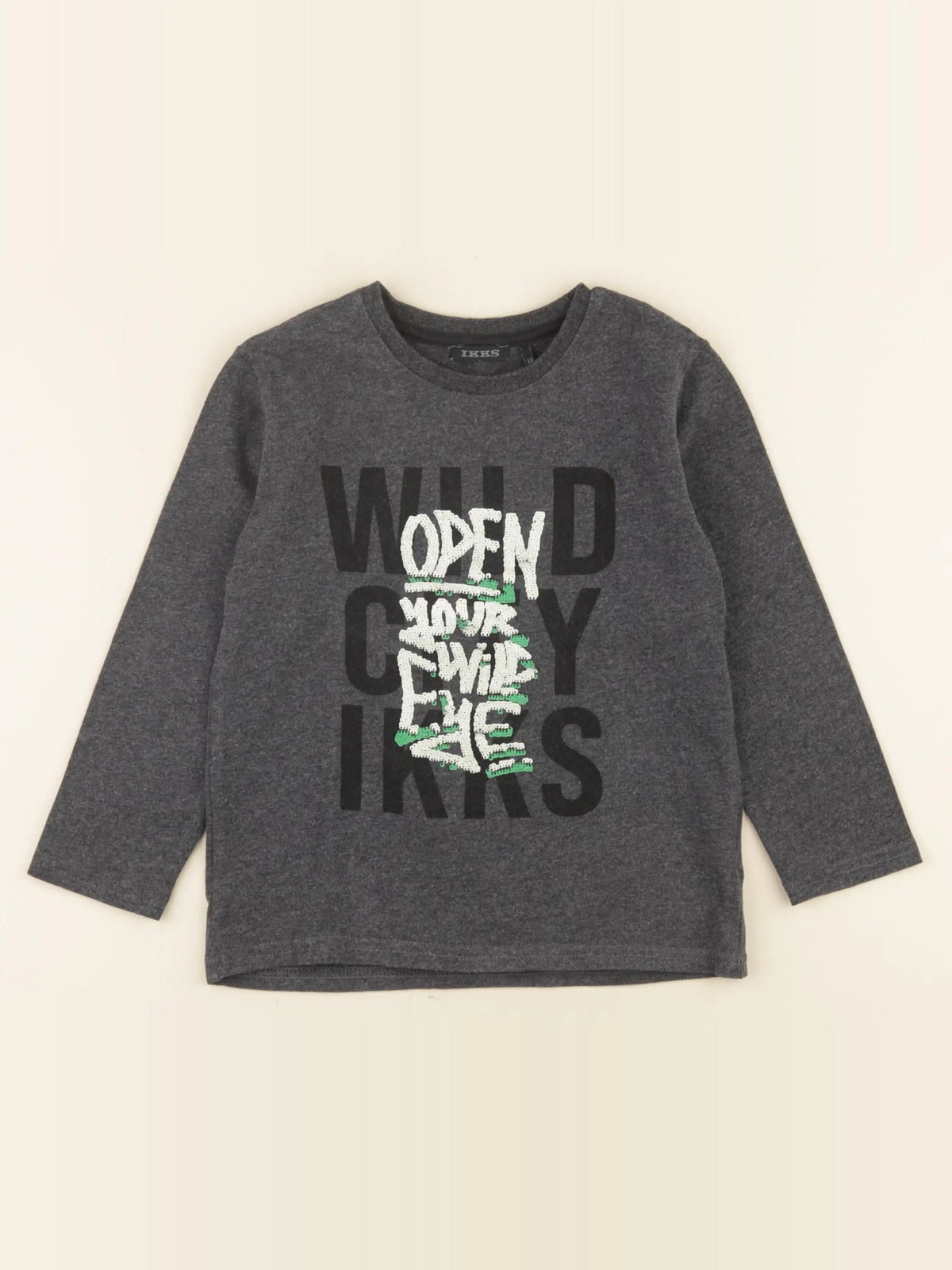 IKKS - tee-shirt gris - 4 ans