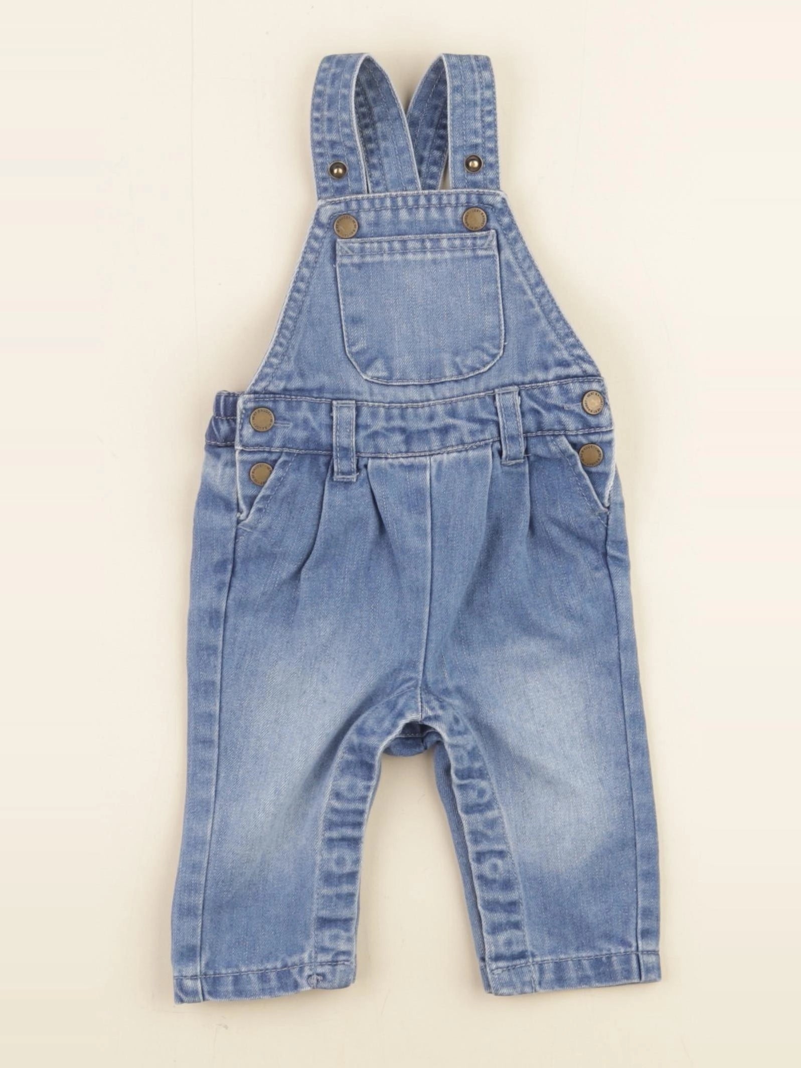 Vertbaudet - salopette bleu - 3 mois