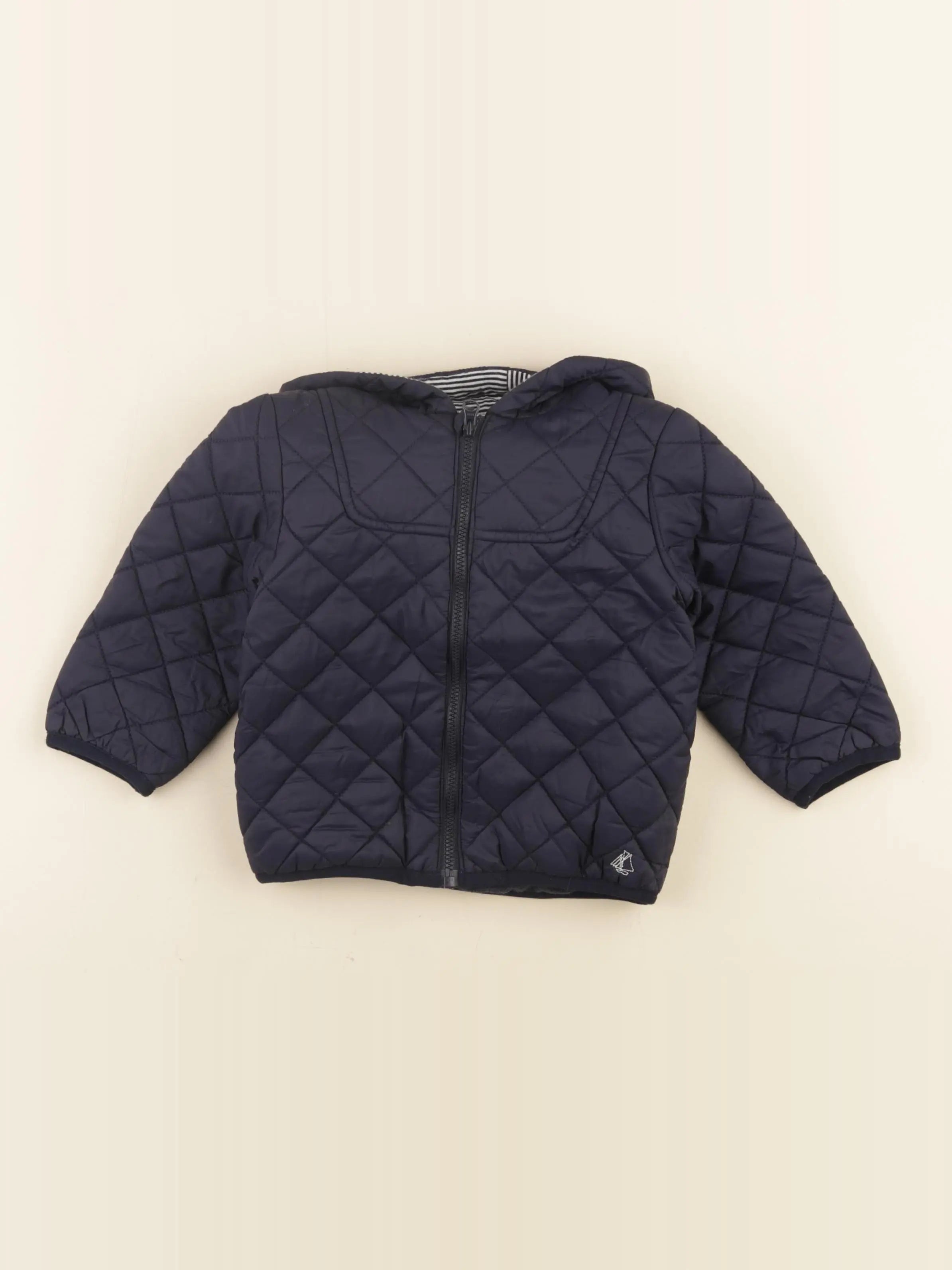 Petit Bateau - doudoune bleu - 18 mois
