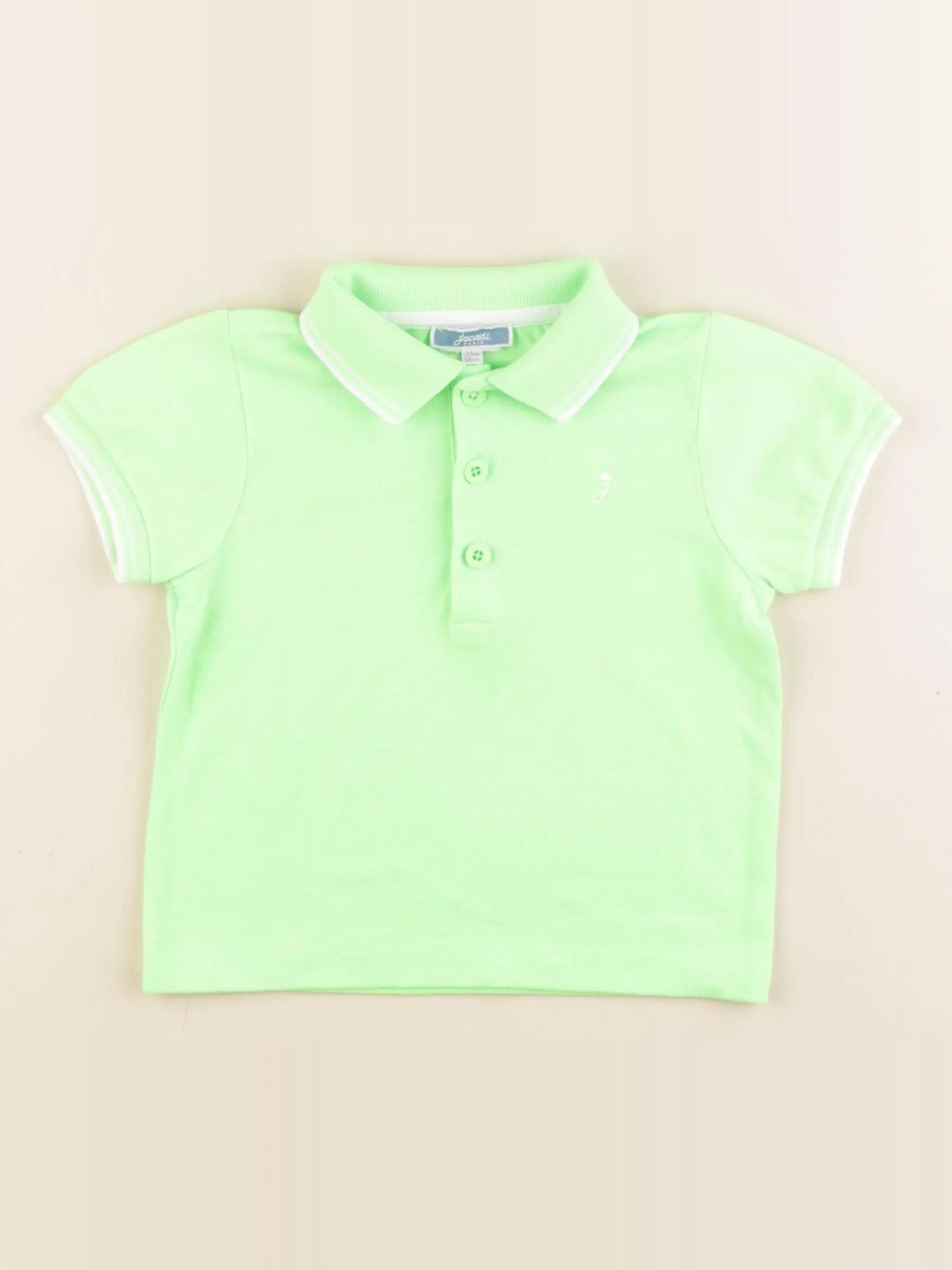Jacadi - polo vert fluo - 24 mois