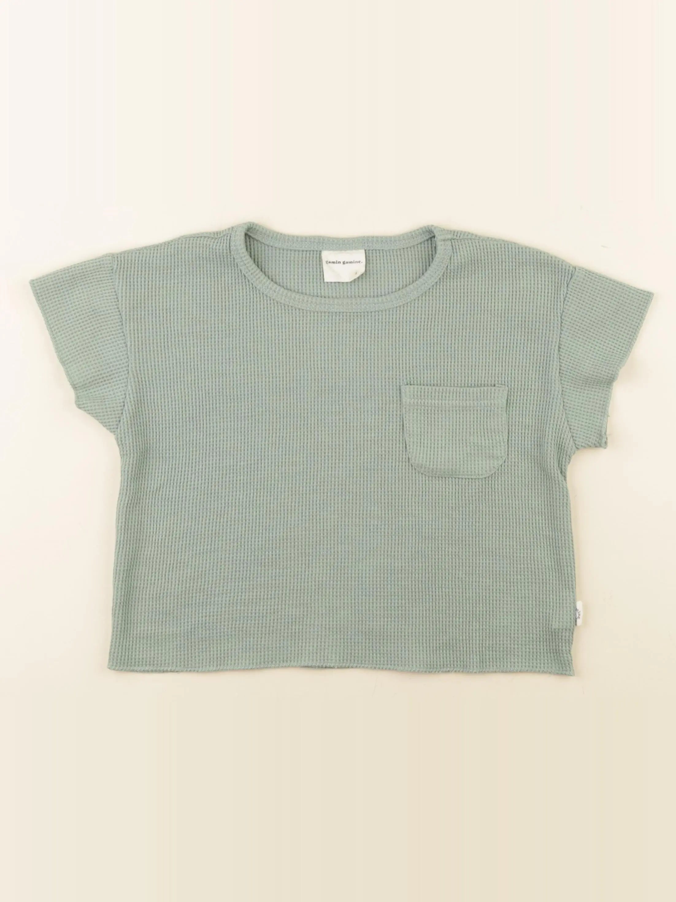 Gamin gamine - tee-shirt vert - 2 ans
