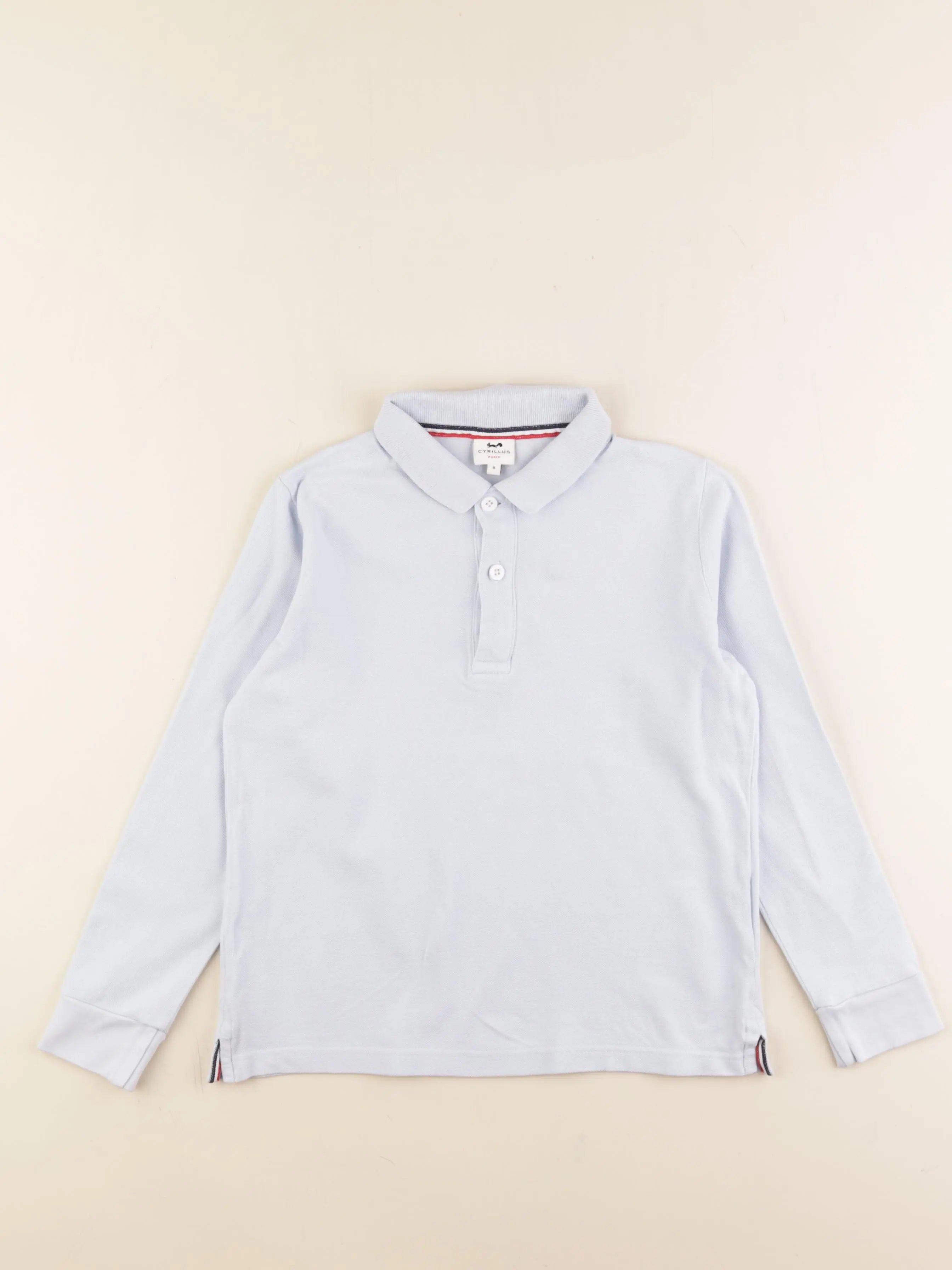 Cyrillus - polo bleu - 8 ans